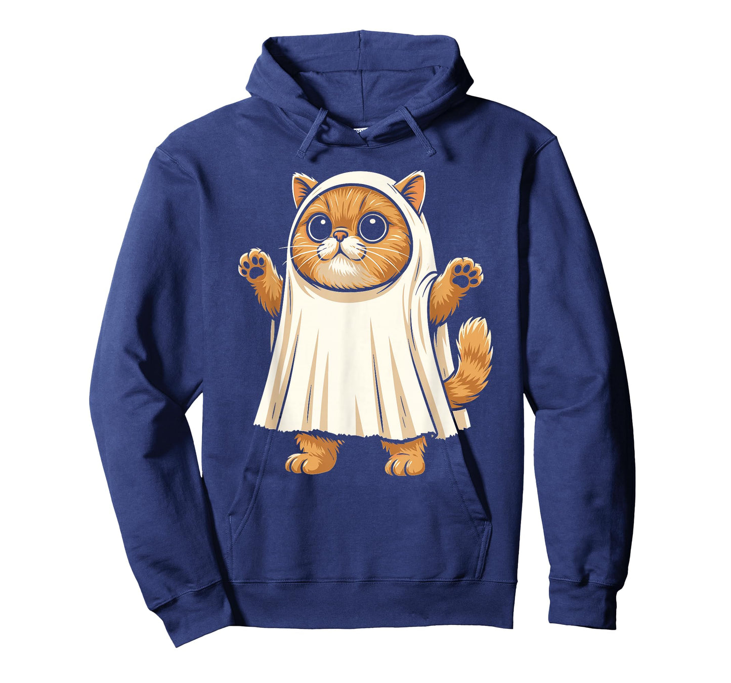 Sheet Ghost Cat Men Women Kids Teens Funny Halloween T-Shirt