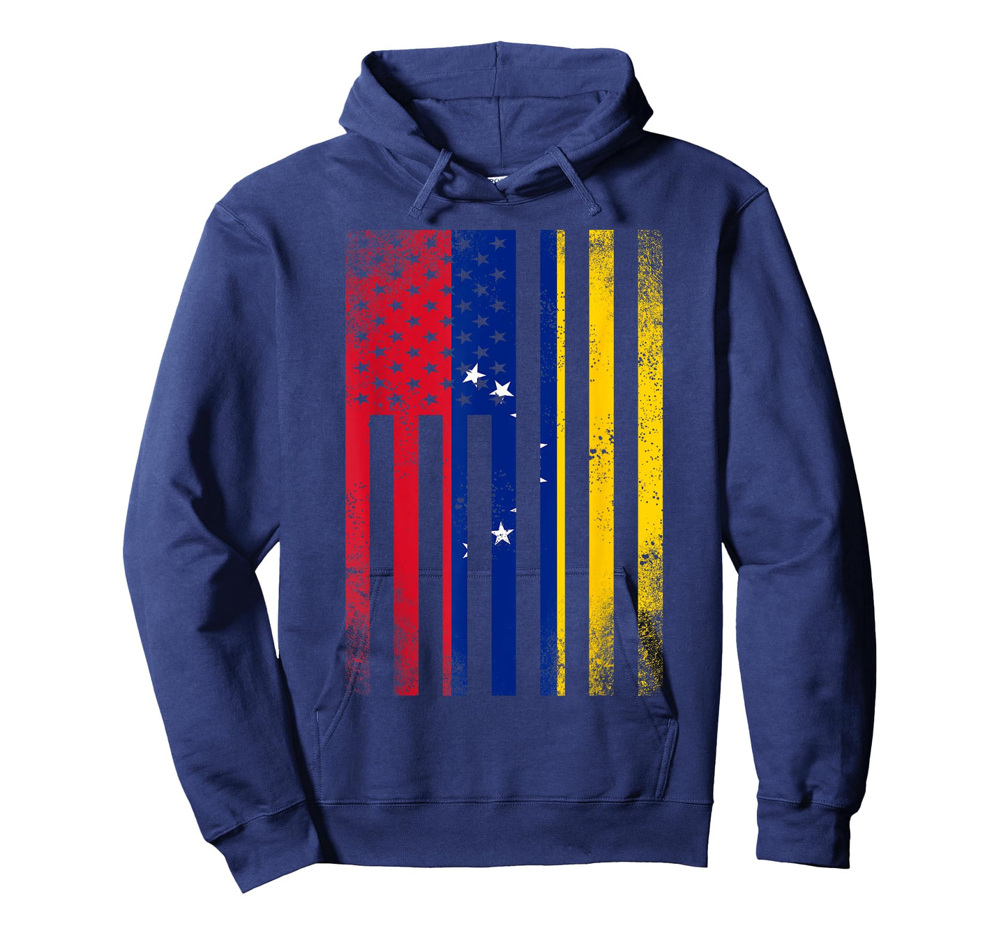 Half Venezuelan Flag | Vintage American Inside Me USA Gift T-Shirt