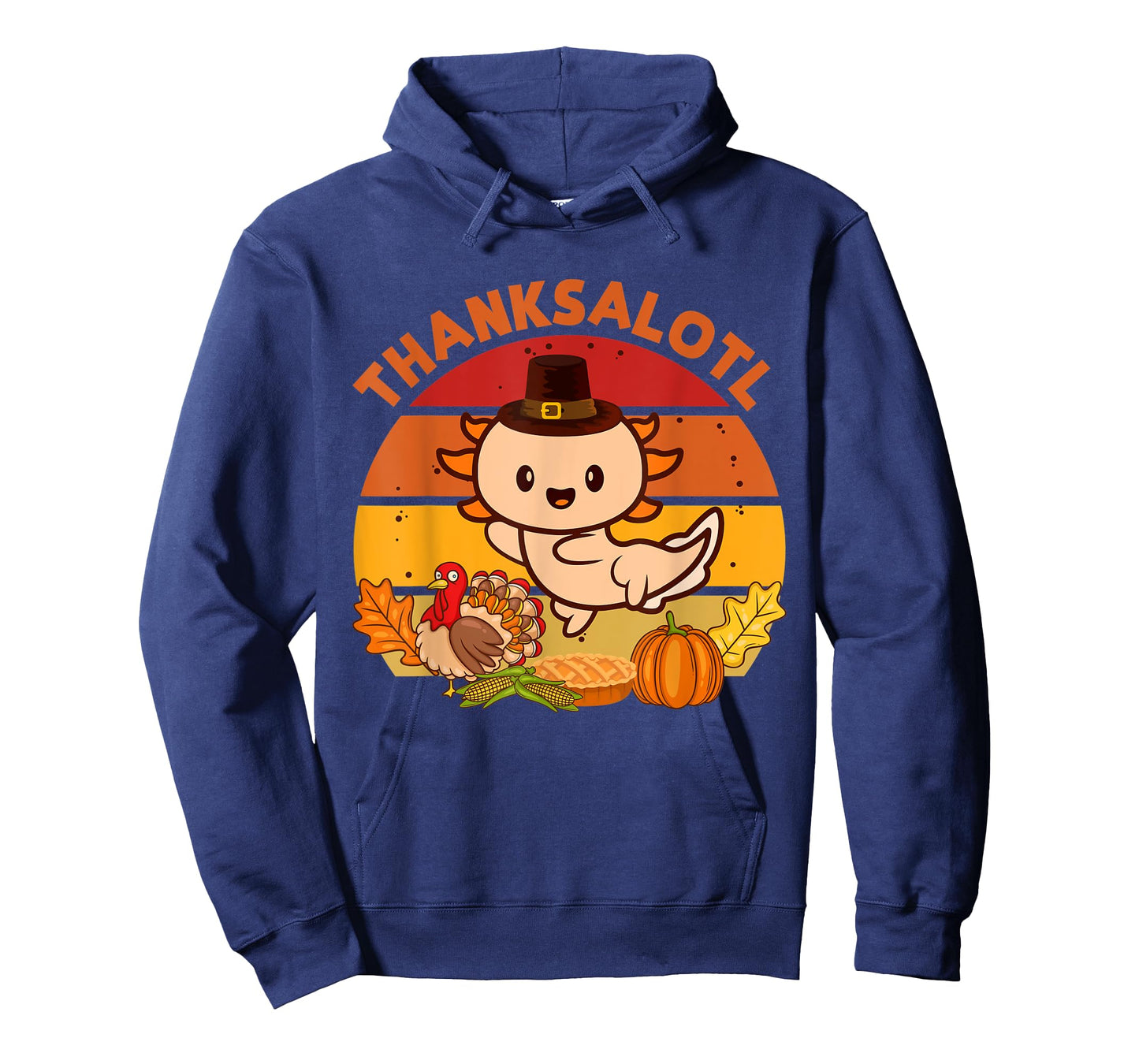 Thanksgiving Axolotl Thanksalotl Salamander Turkey T-Shirt