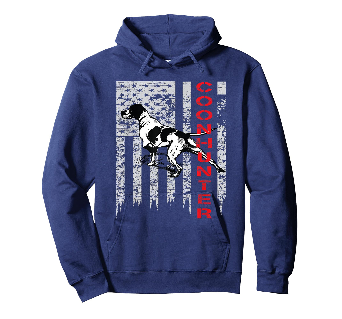 Distressed USA Flag Shirt for Coon Hunters T-Shirt