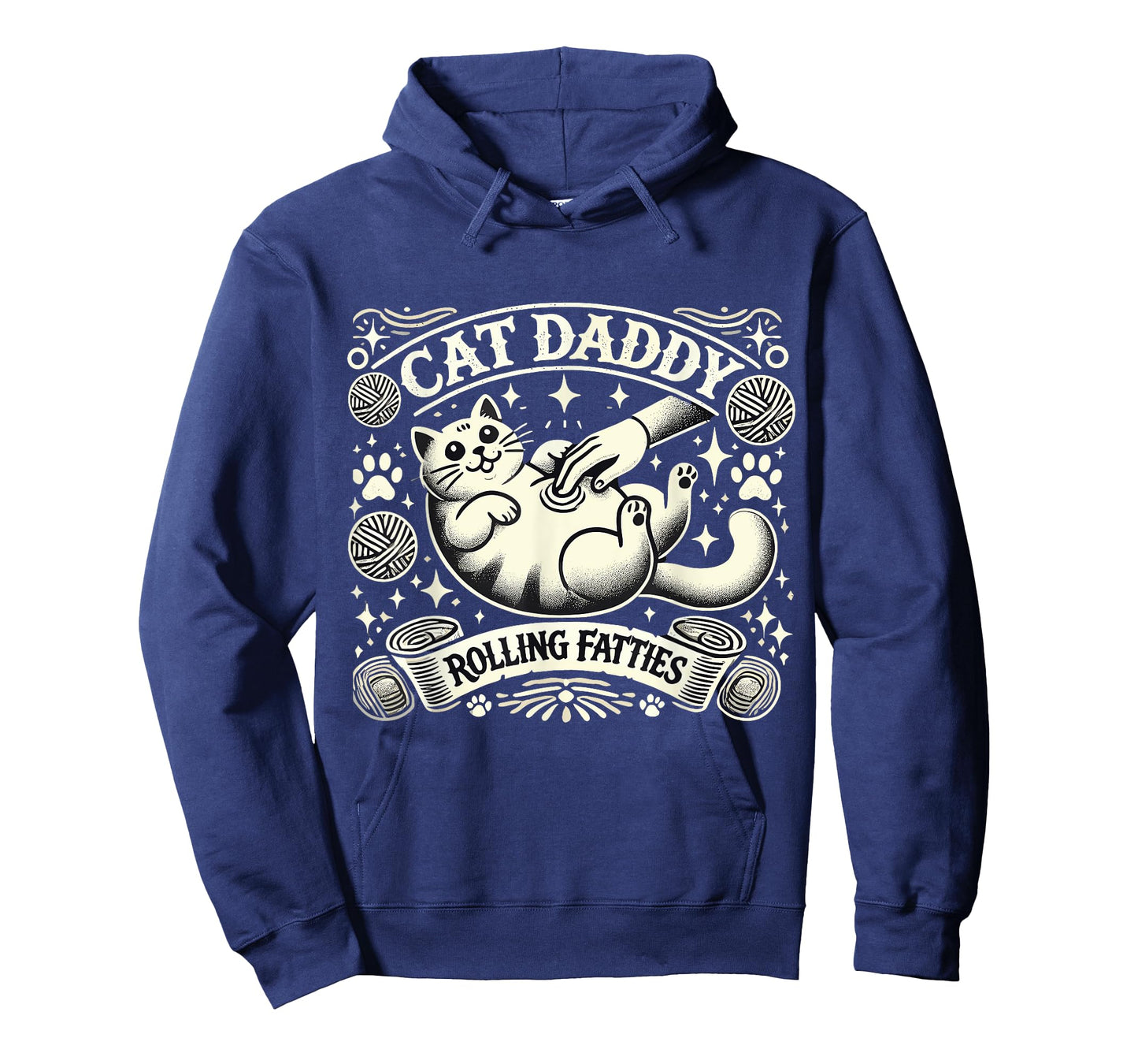 Mens Cat Daddy Rolling Fatties Cat Funny Rollin Fatties Cat Men T-Shirt