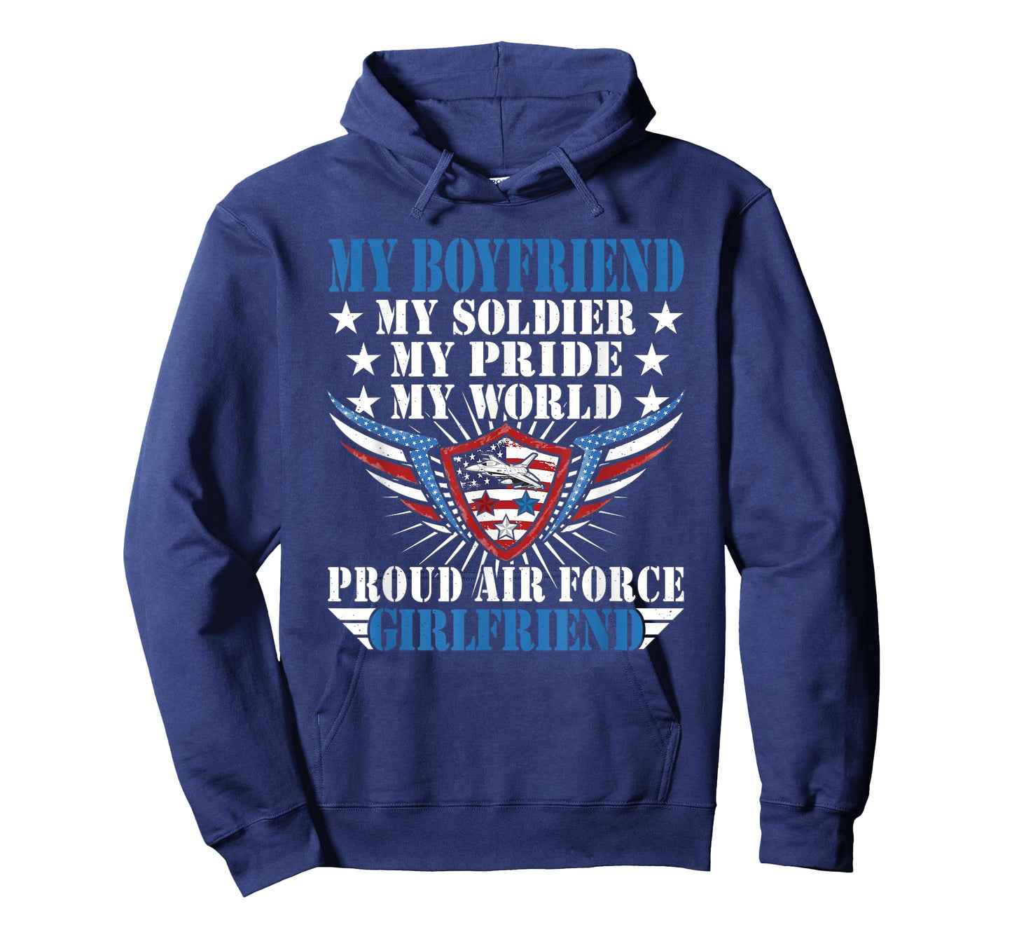 My Boyfriend Is A Soldier Airman Proud Air Force Girlfriend T-Shirt