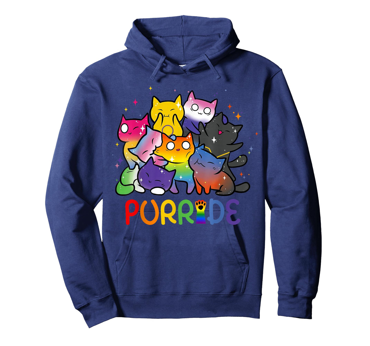 Purride Cat Pride Ally LGBT Rainbow Animal Lovers Women Kids T-Shirt