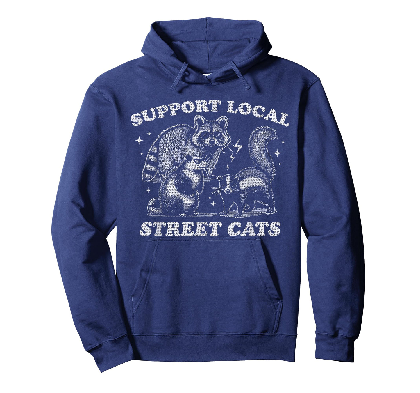 Support Local Street Cats - Raccoon, Possum, and Skunk Trio T-Shirt