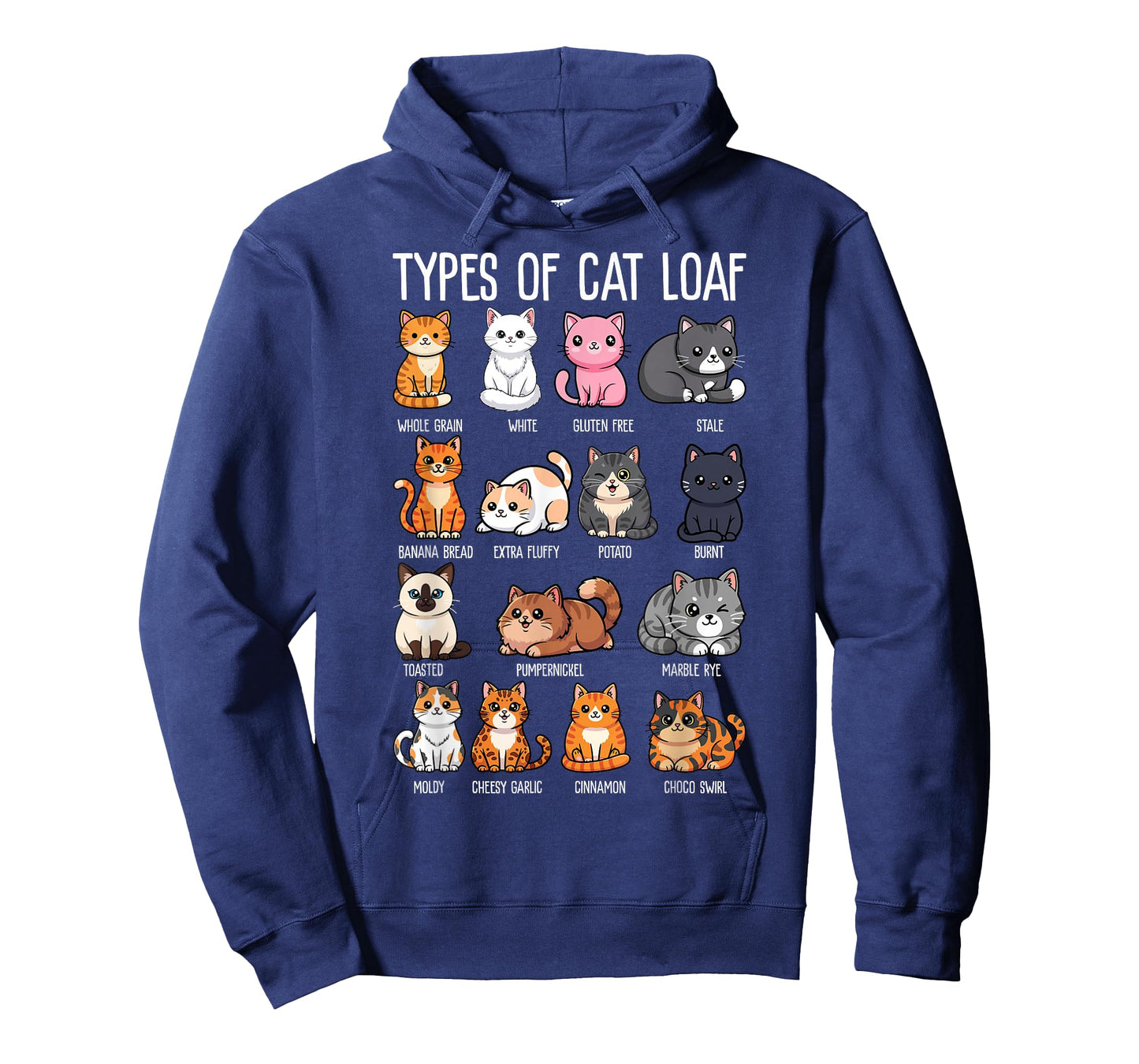 Types of Cat Loaf Cats Cute Kitten Lover Men Women Girl Kids T-Shirt