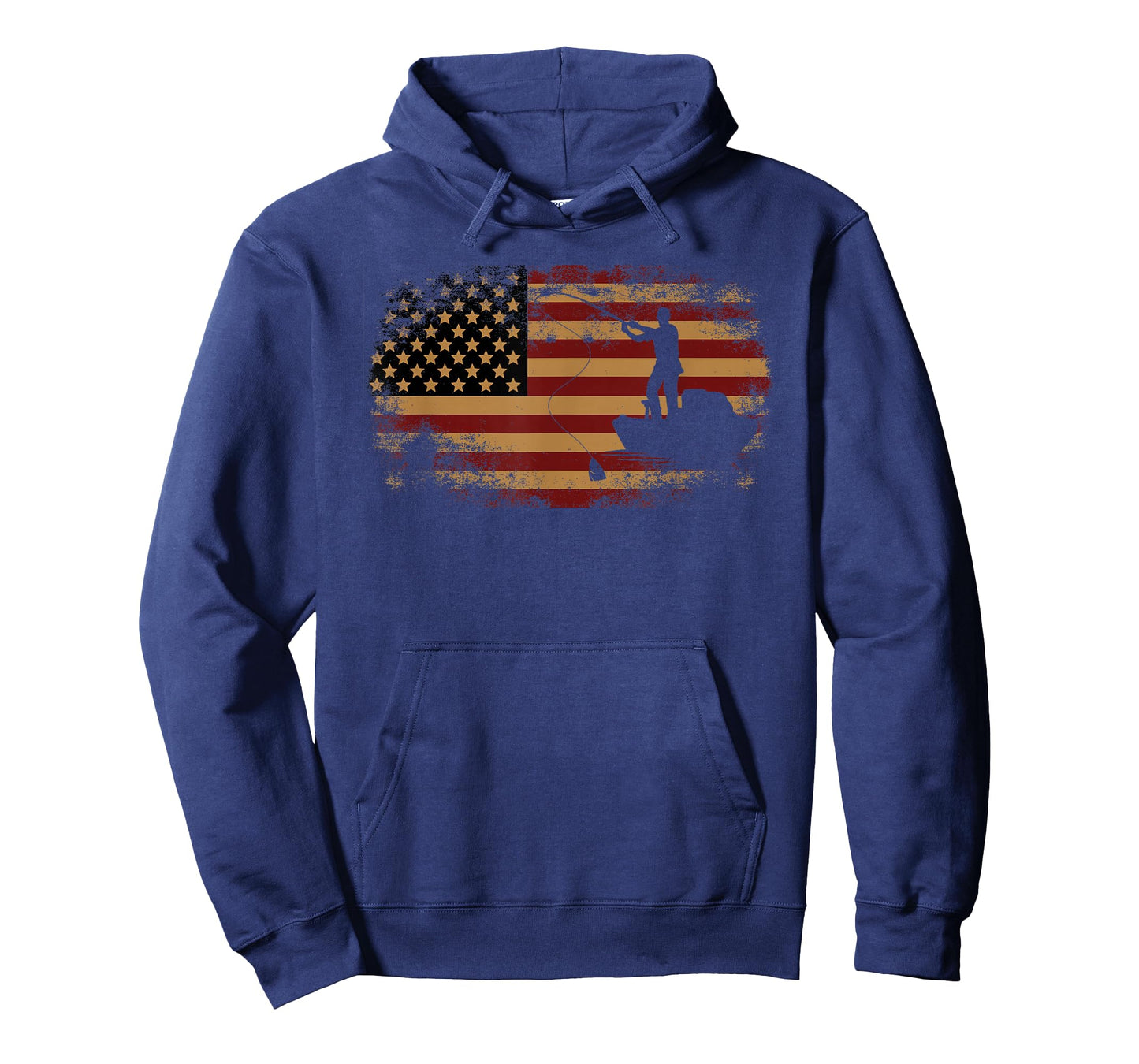 Fishing Patriotic Usa American Flag 4Th Of July T-Shirt