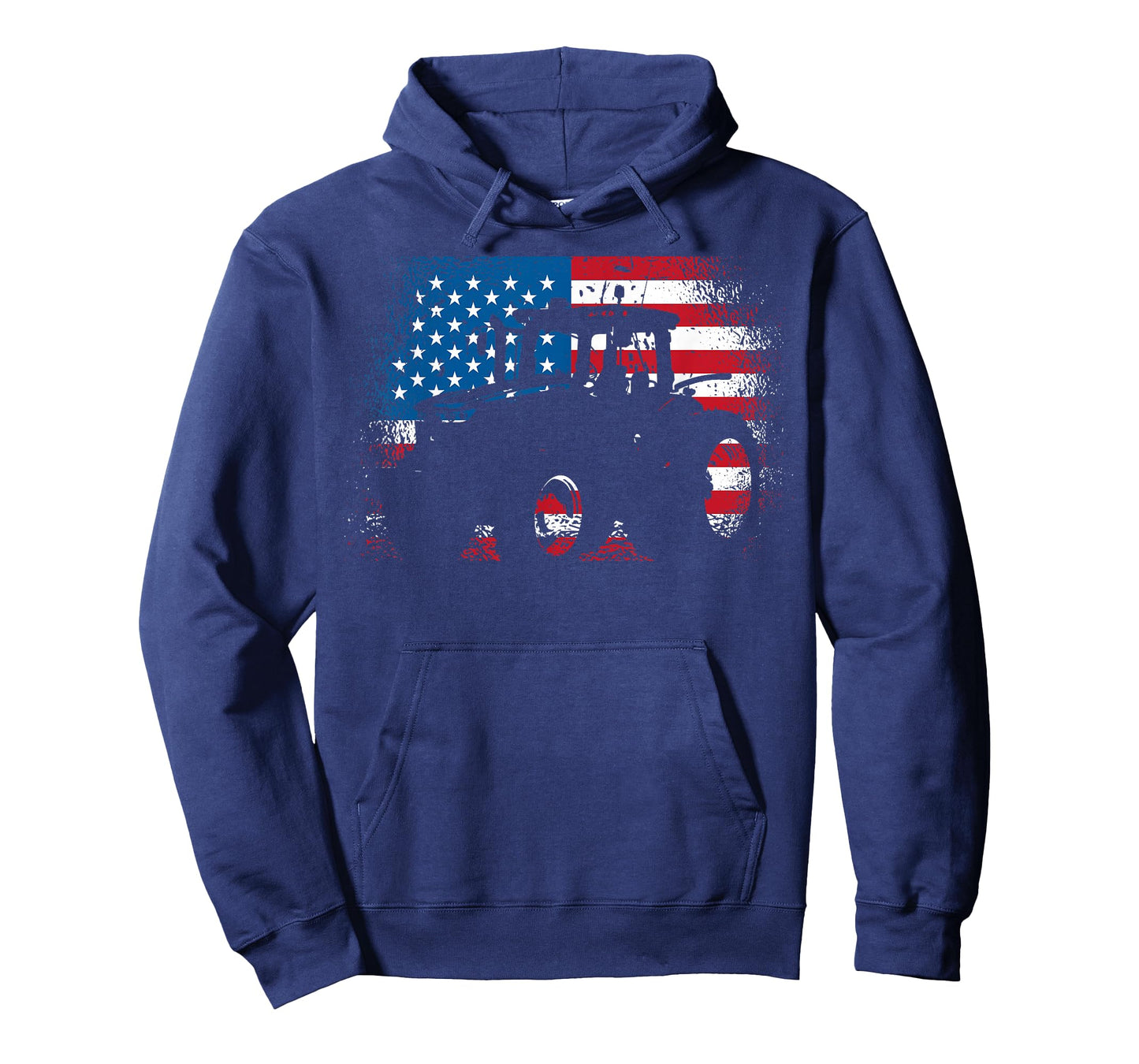 Tractor USA Flag Design for Patriotic Farmer T-Shirt Small