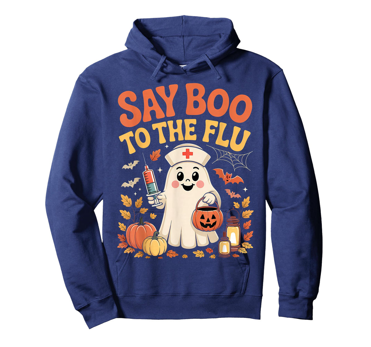 Say Boo to The Flu Funny Ghost Halloween T-Shirt