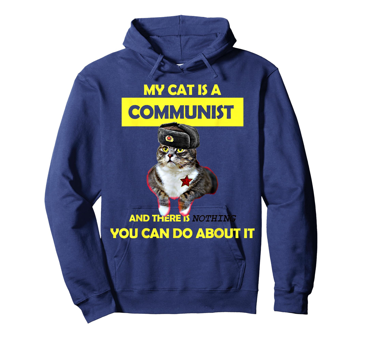 My Cat Is A Communist Funny Cat Meme T-Shirt T-Shirt