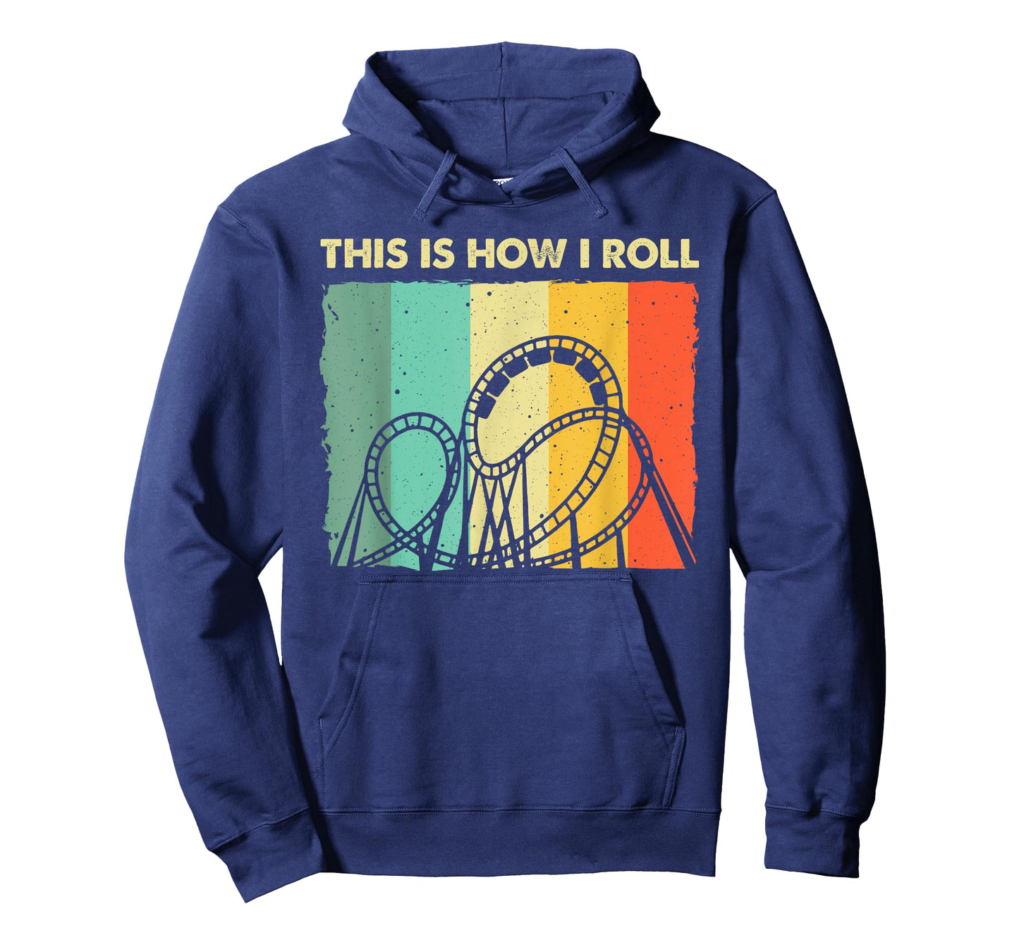 Cool Roller Coaster For Men Women Amusement Theme Park Retro T-Shirt
