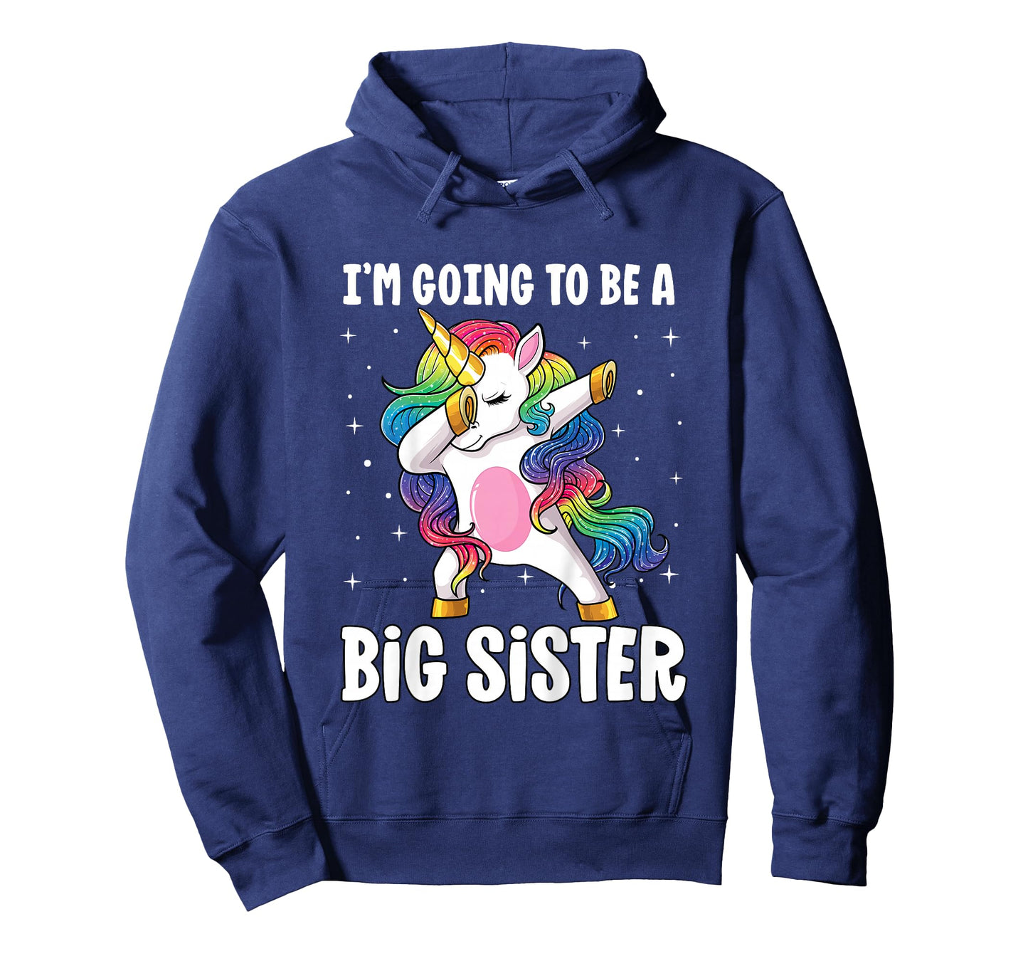 I'm Going to Be a Big Sister Girls Older Sister Dab Unicorn T-Shirt