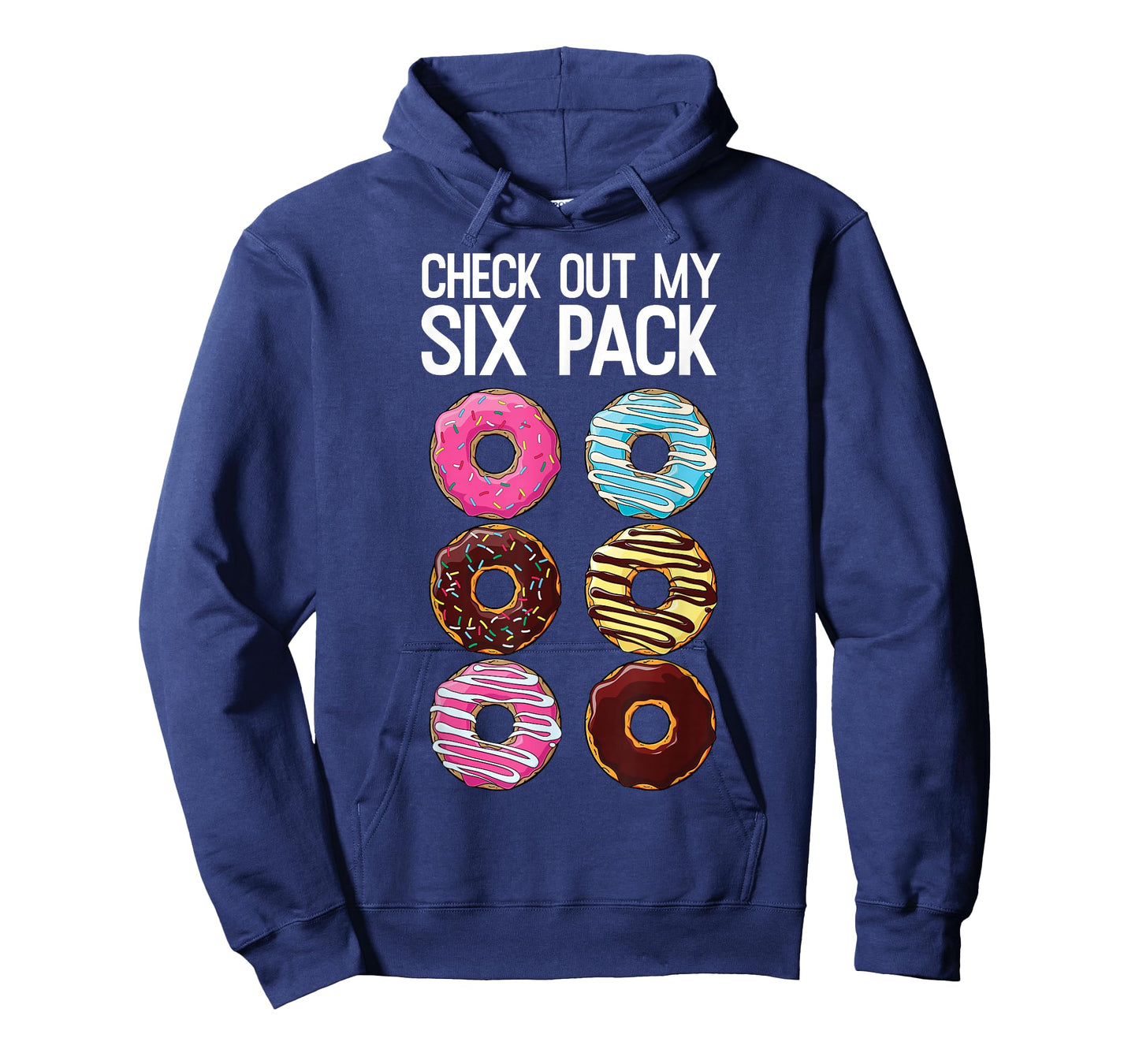 Check Out My Six Pack Funny Donut Lover Dad BOD Junk Food T-Shirt