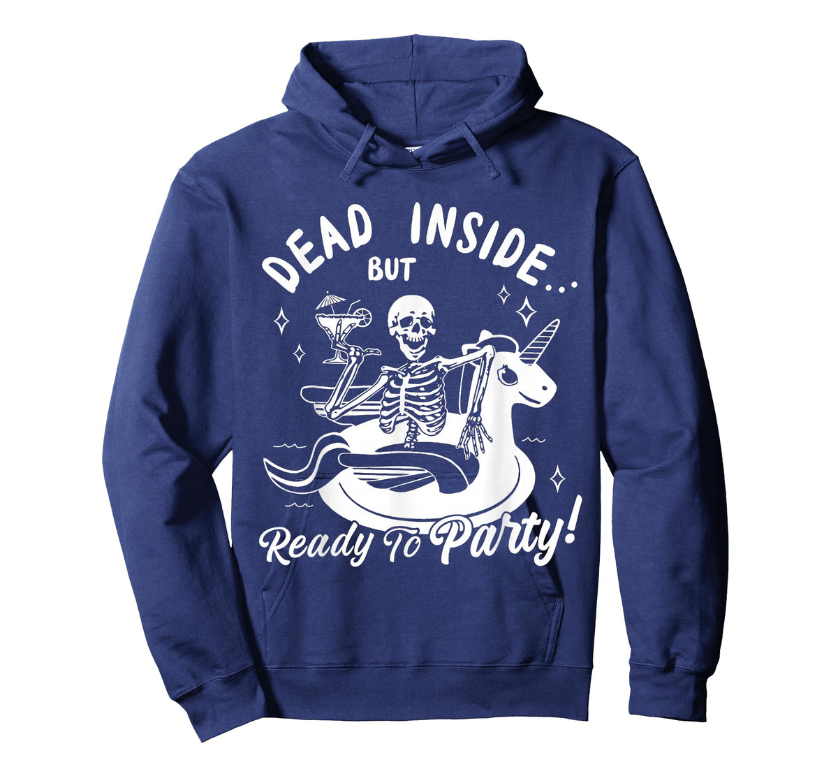 Dead Inside But Ready To Party Skeleton Drinking Tequila T-Shirt