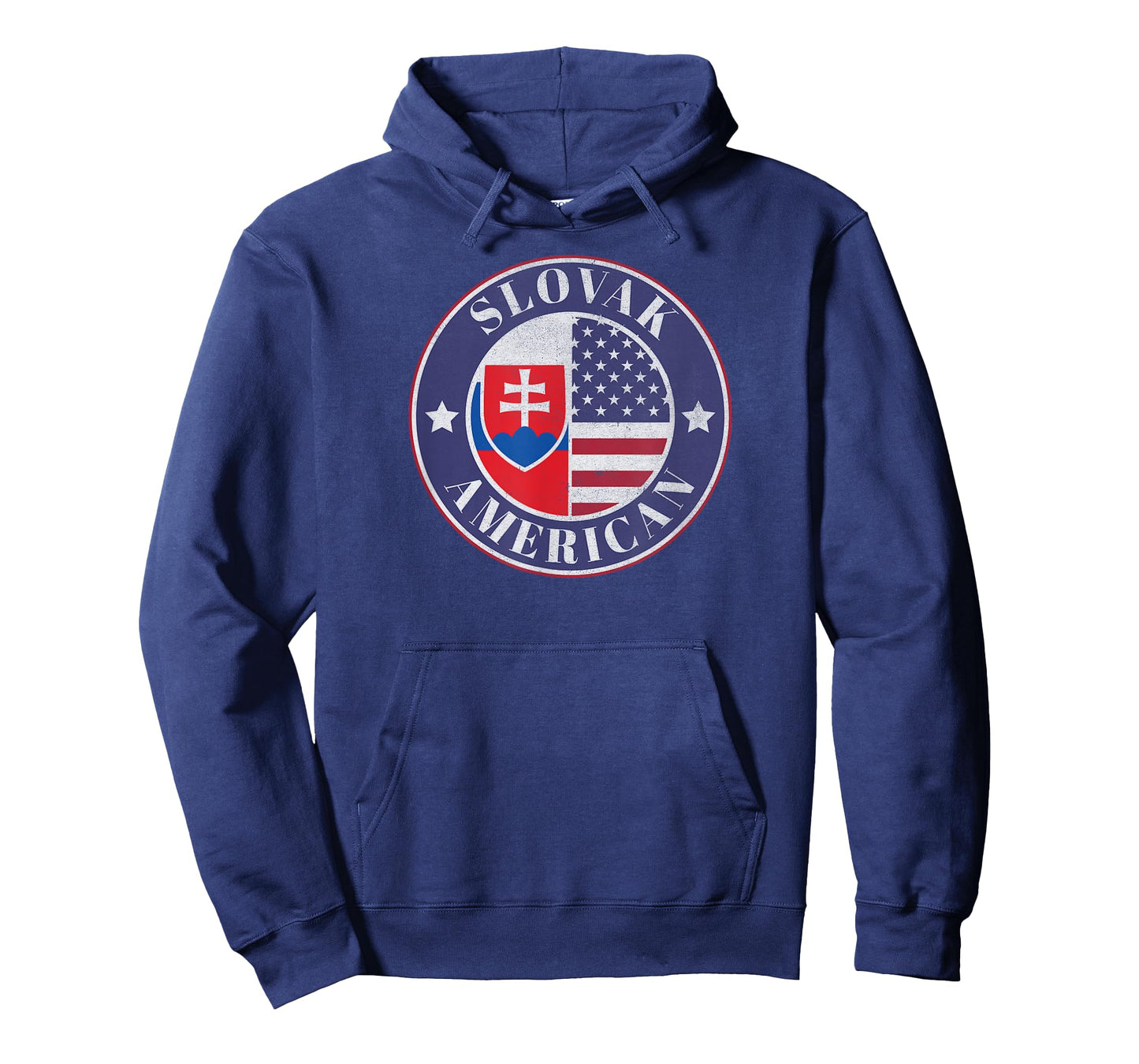 Proud Slovak-American Badge - Slovakia Flag T-Shirt