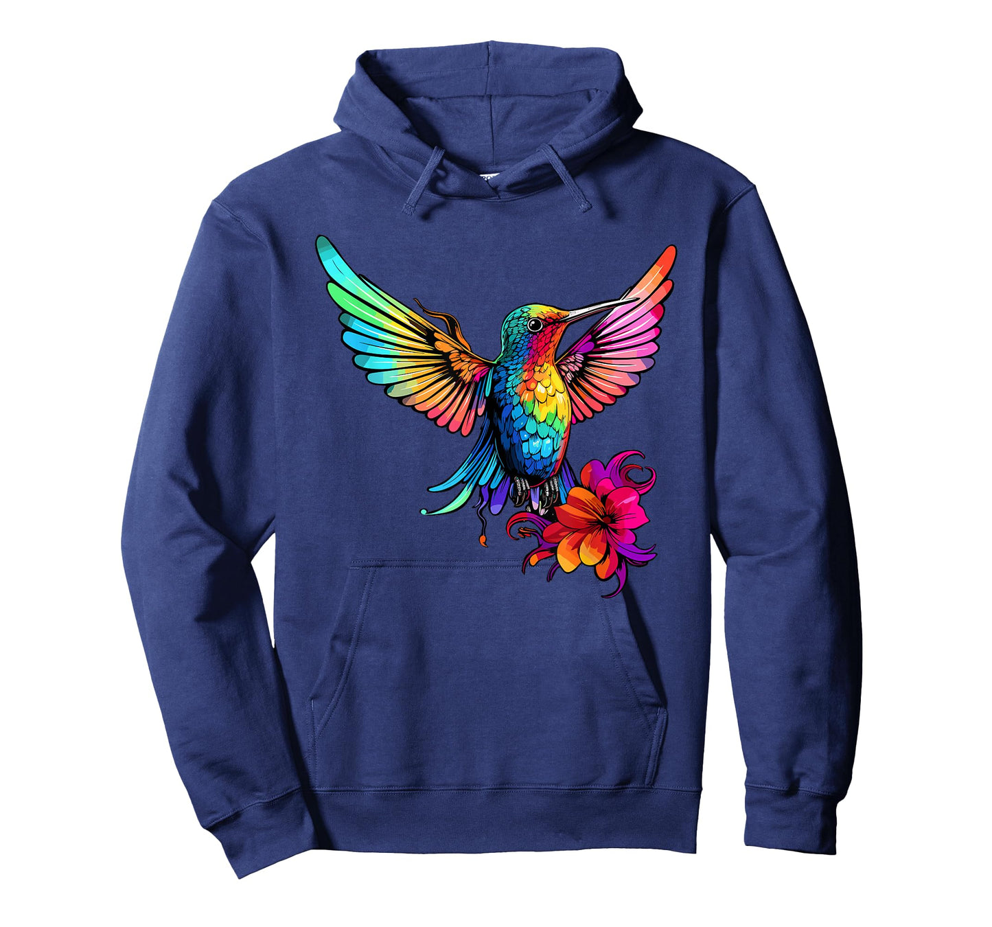 Colorful Hummingbird Art Tie-Dye Bird Watching T-Shirt