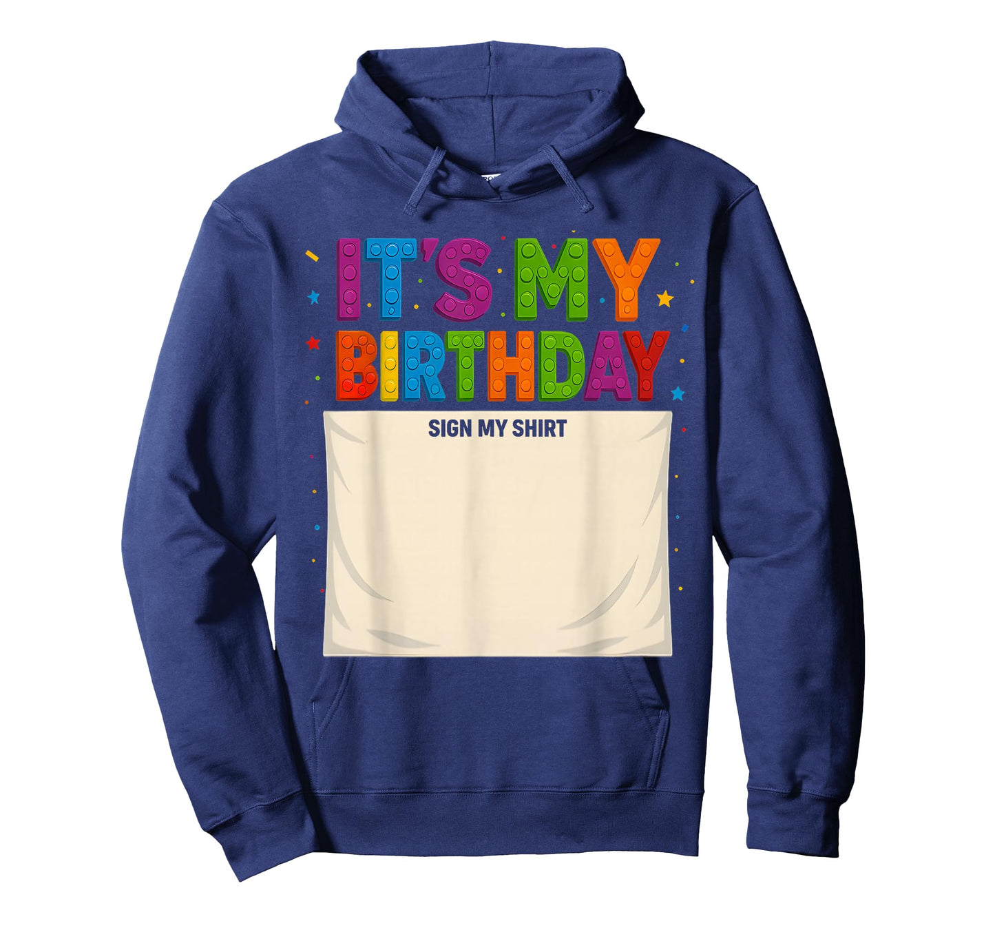 Master Builder Building Blocks Bruh It's My Birthday Sign My T-Shirt