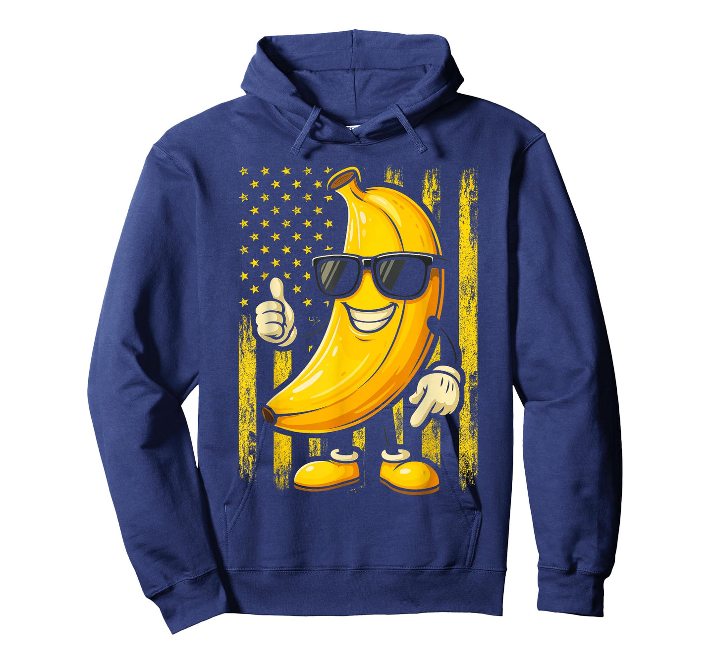 Banana American Flag Shirt, 4th of July Banana T-Shirt