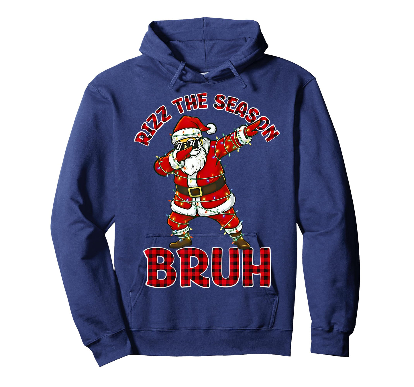 Rizz The Season Bruh Christmas Rizzmas Dabbing Santa Claus T-Shirt
