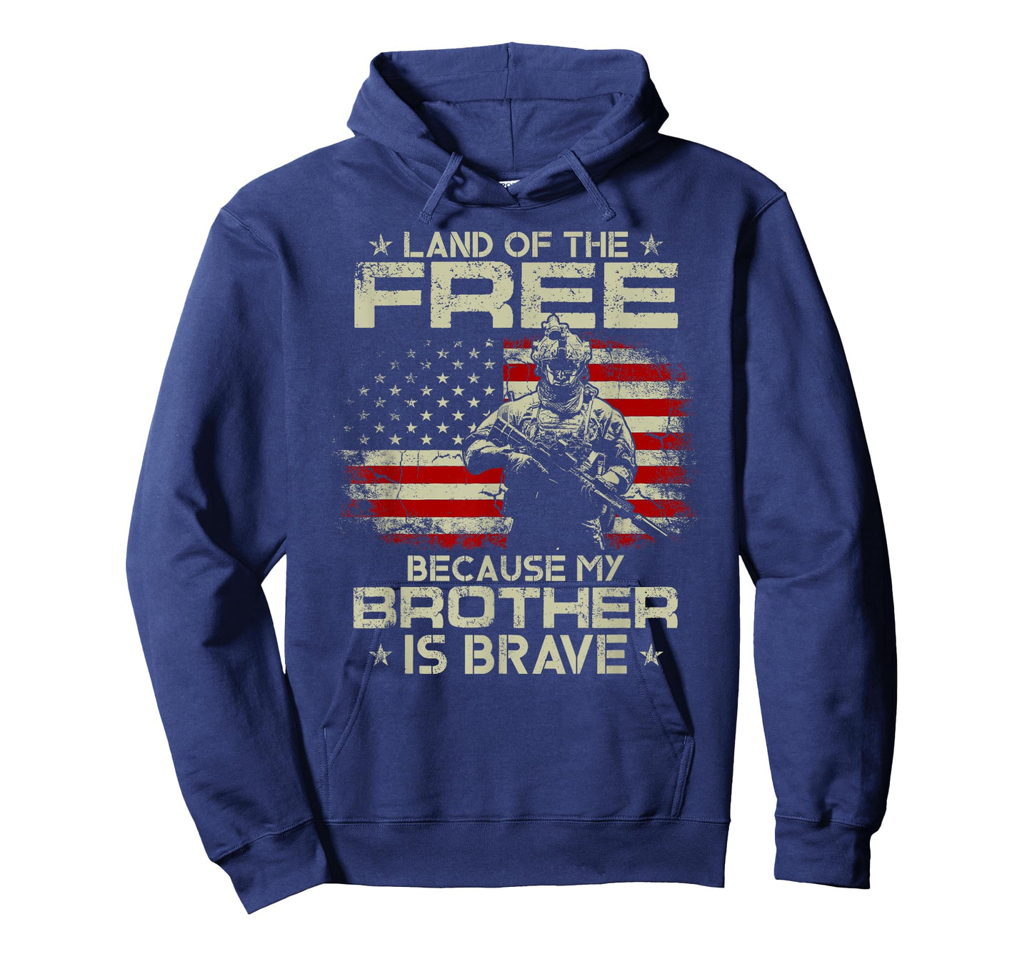 USA Veteran Land Of The Free Because My Brother Is Brave T-Shirt