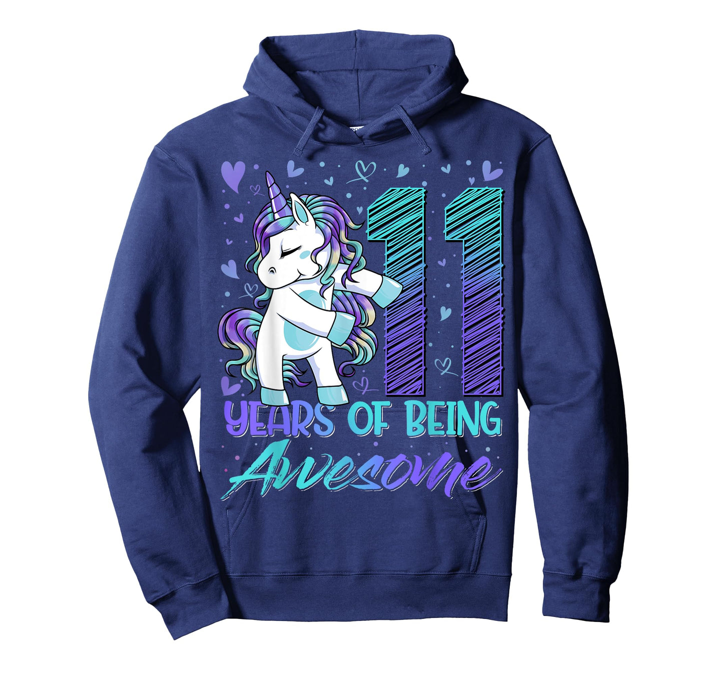 11 Year Old Gifts Unicorn Flossing 11th Birthday Girl Party T-Shirt