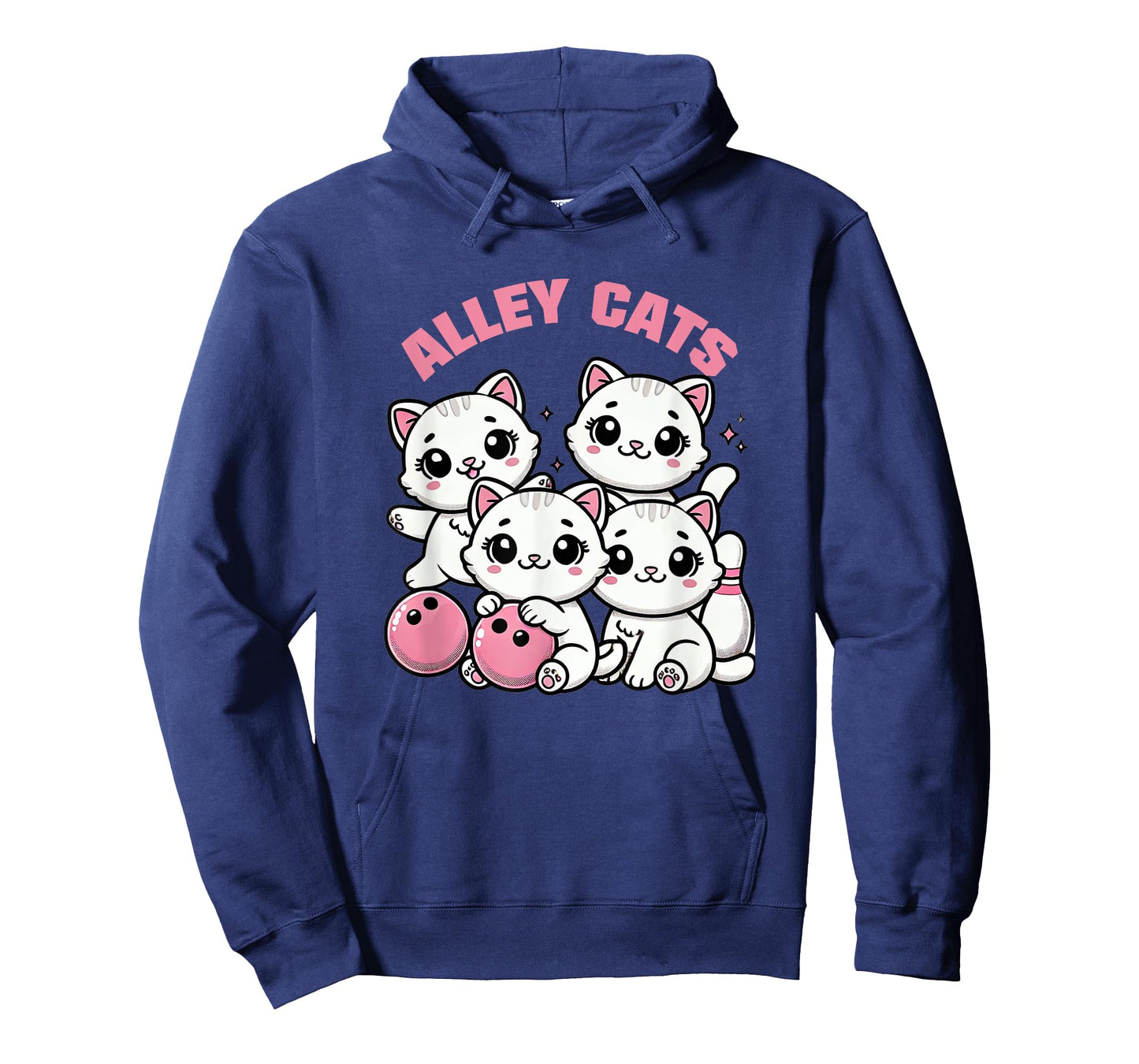 Bowling Team Alley Cats Pink Kittens Women T-Shirt
