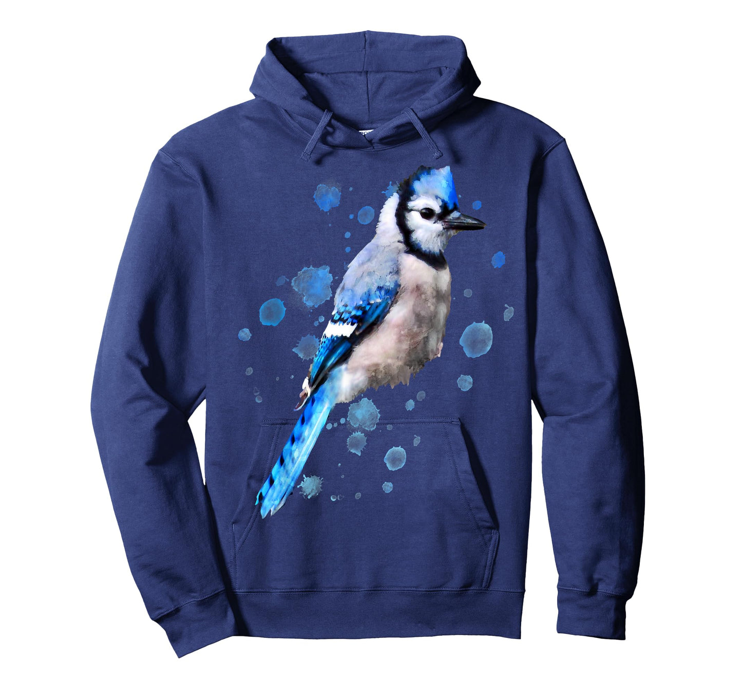Watercolor blue jay bird artistic animal artsy painting T-Shirt