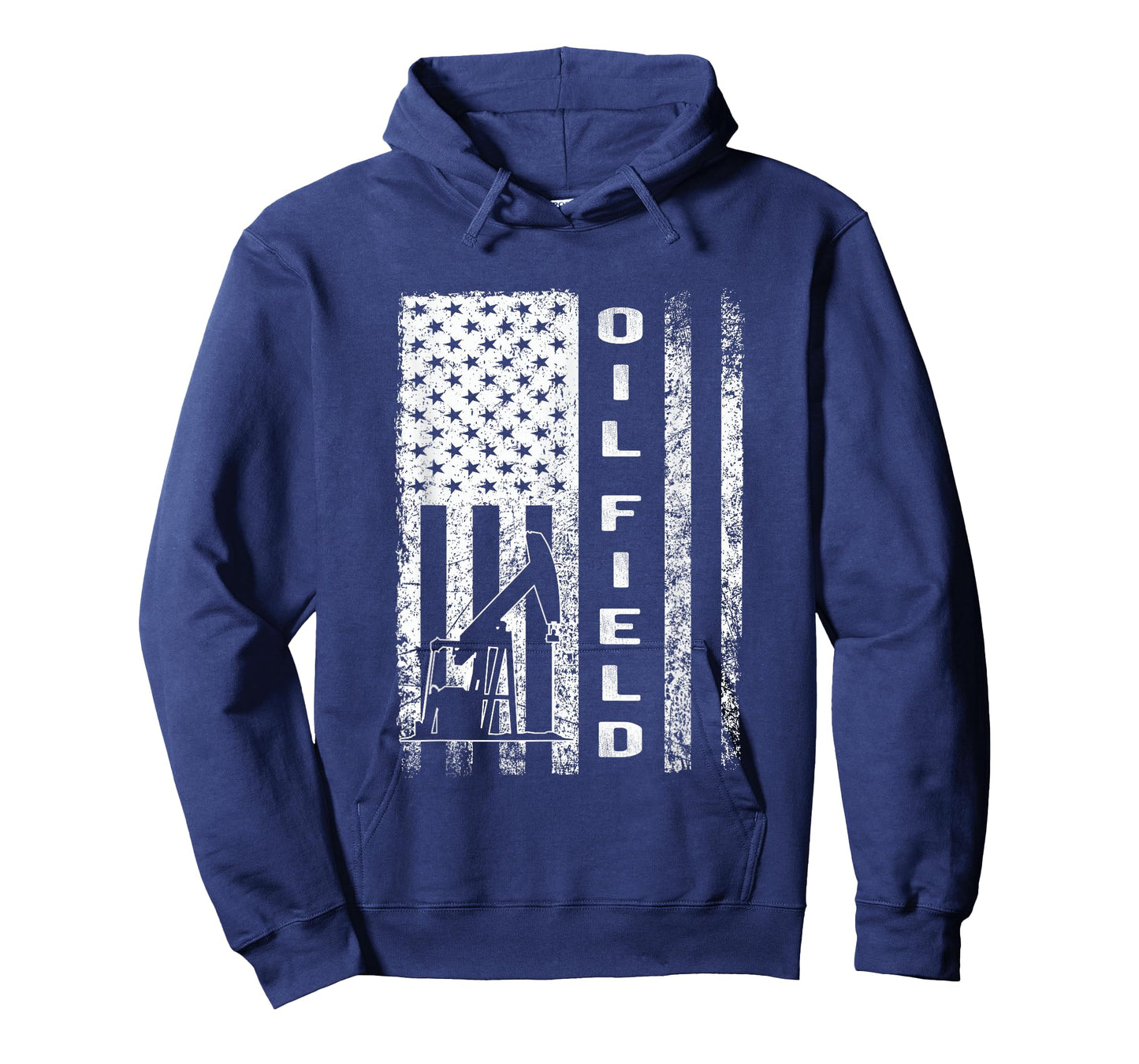 Oil Field Flag Pump Man Driller Outfit Oil Drilling Gift T-Shirt