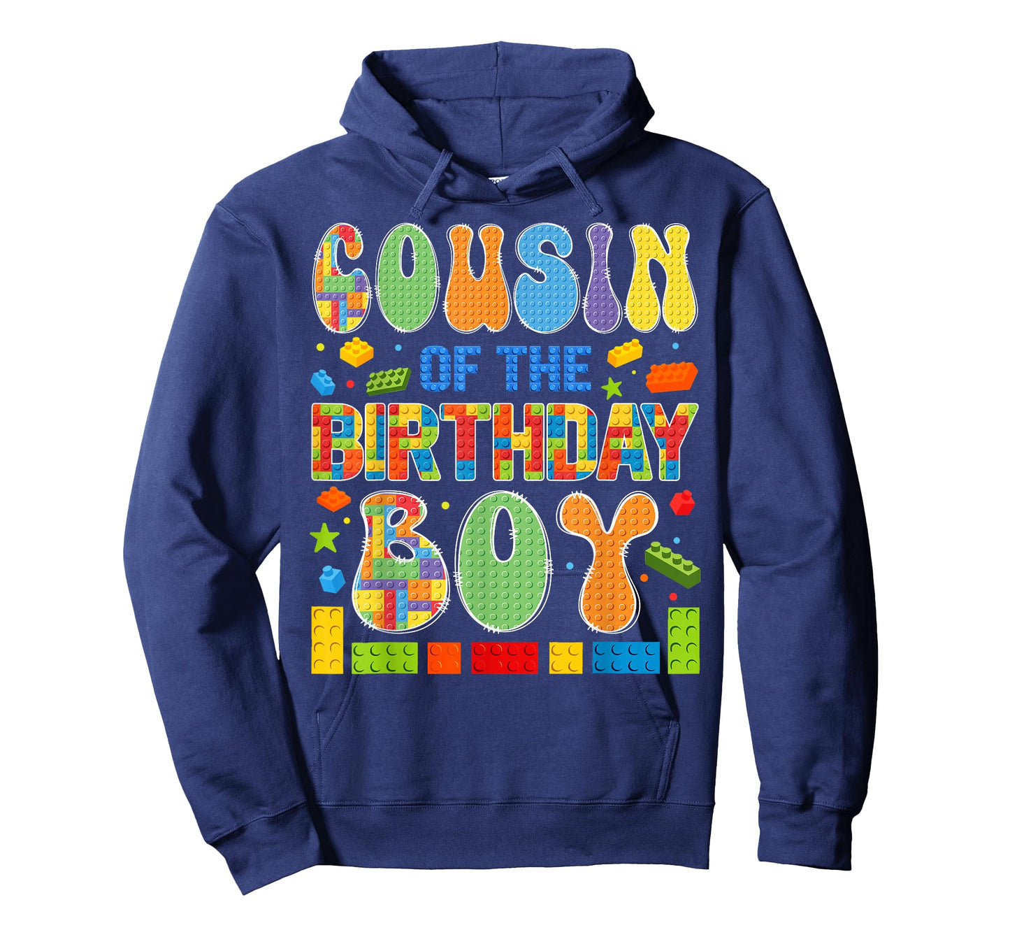 Cousin Of The Birthday Boy Building Block Birthday T-Shirt