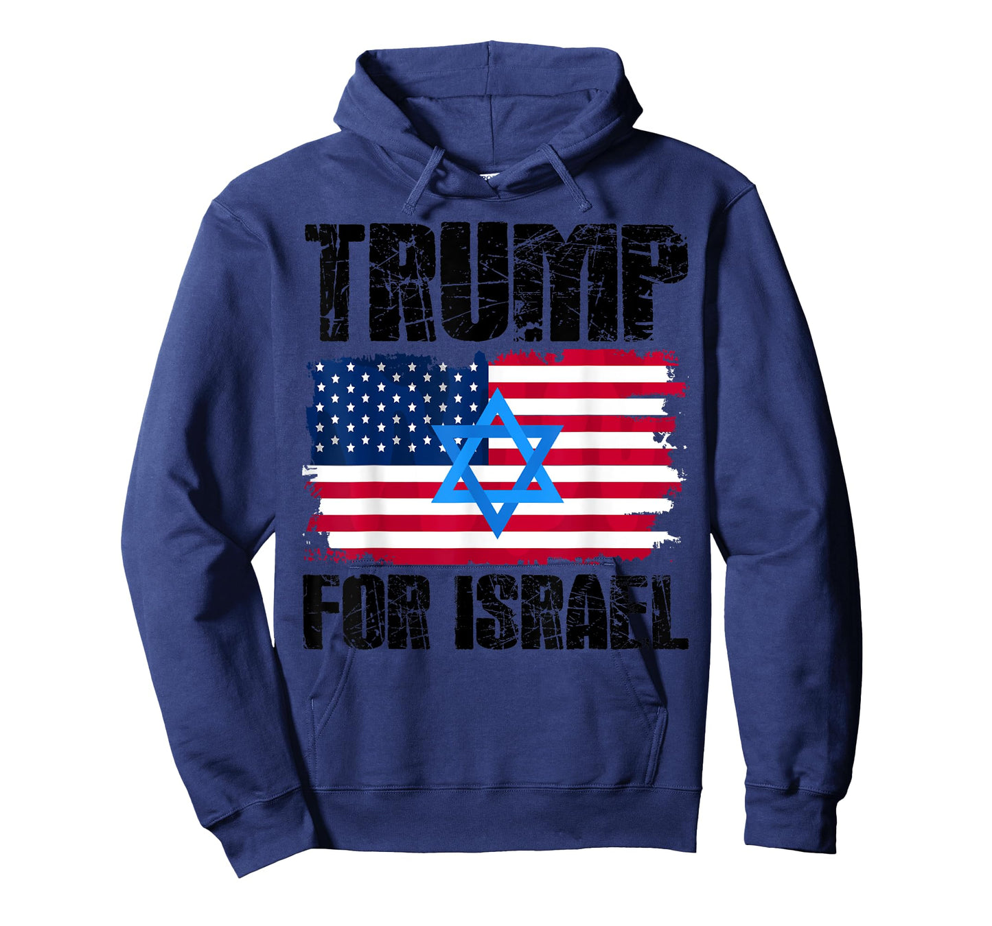 Trump For Israel Jewish American Flag Star Of David T-Shirt