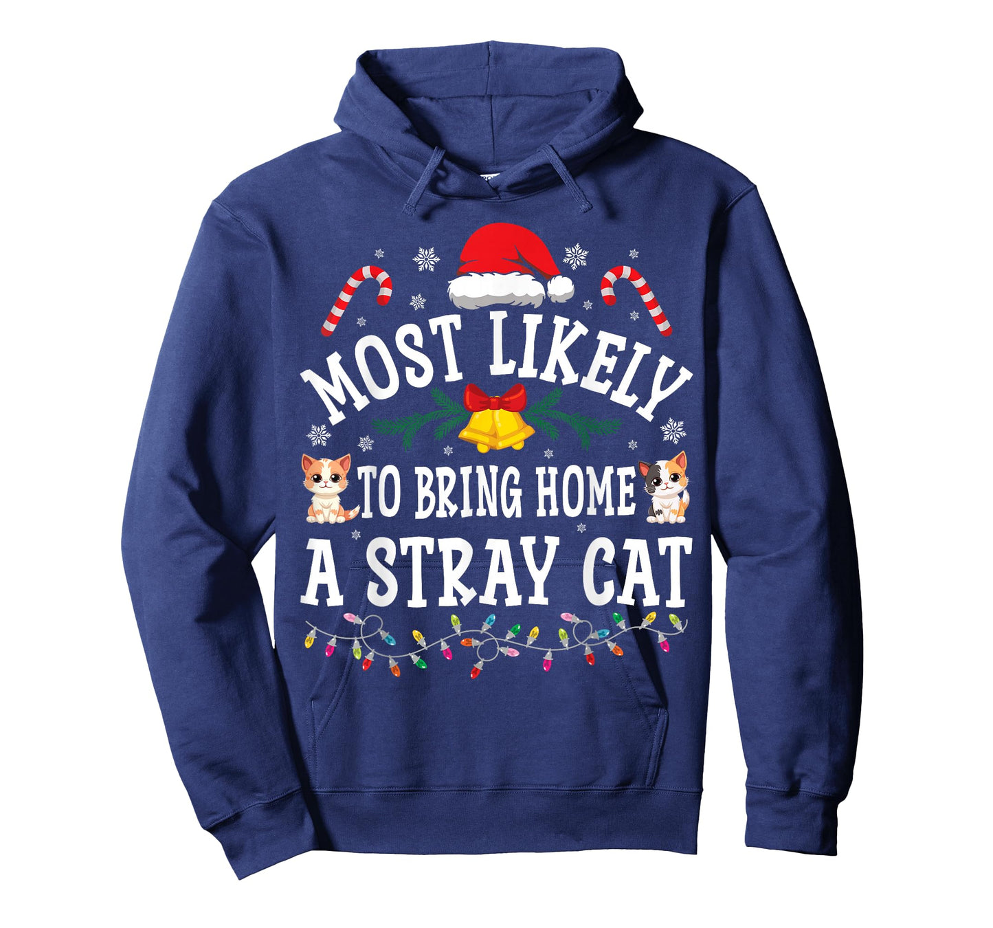 Funny Christmas Most Likely To Bring Home A Stray Cat T-Shirt