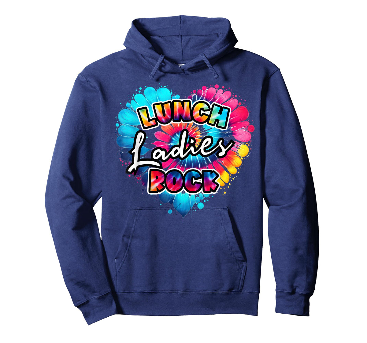 School Lunch Lady squad a Heart Tie dye lunch ladies rock T-Shirt