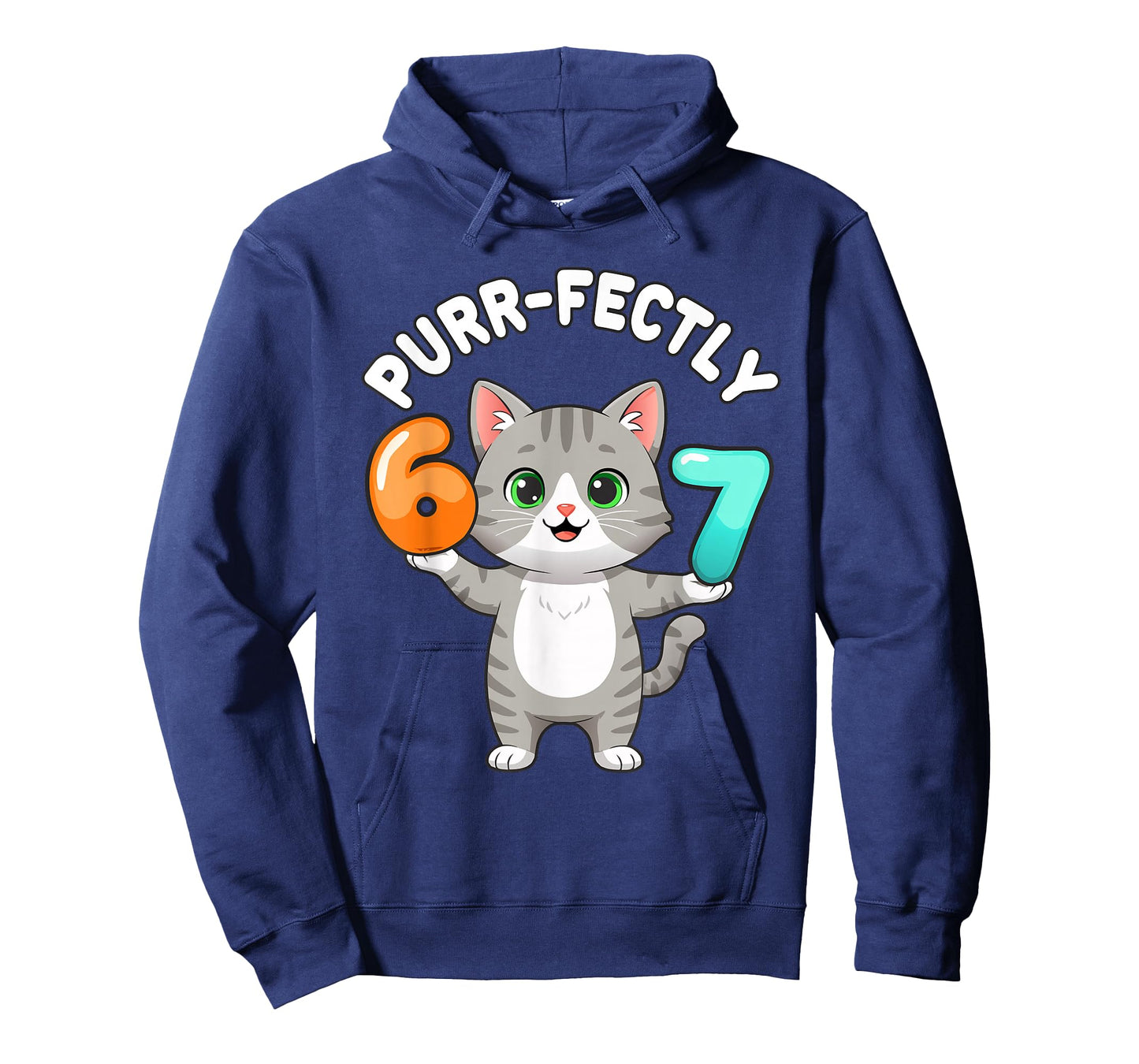 67 Cat Pun Six Seven Meme Gen Alpha Z Humor Purrfectly Pet T-Shirt