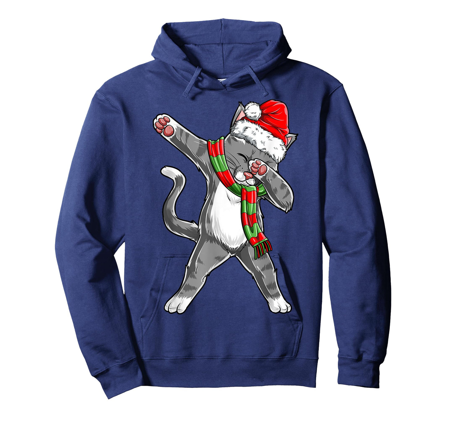 Dabbing Cat Santa Christmas Gift Kids Boys Girls Catmas Xmas T-Shirt