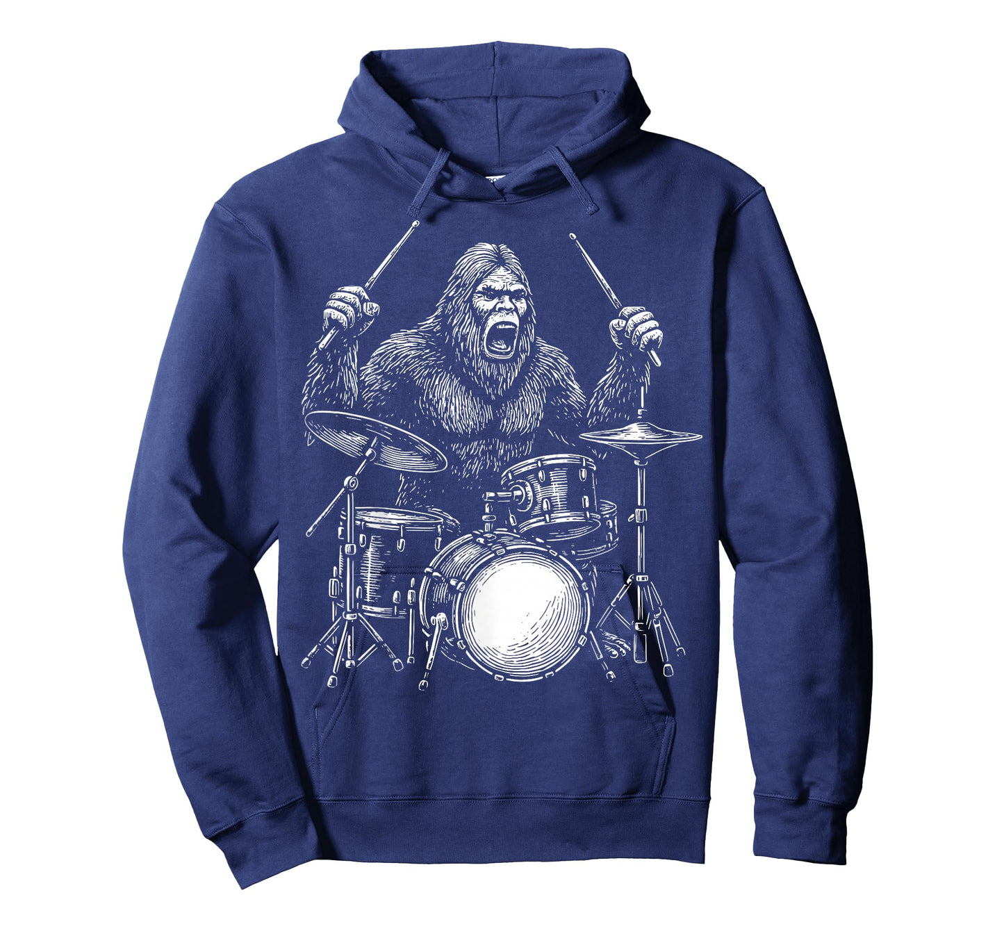 Bigfoot Drummer Sasquatch Drums T-Shirt