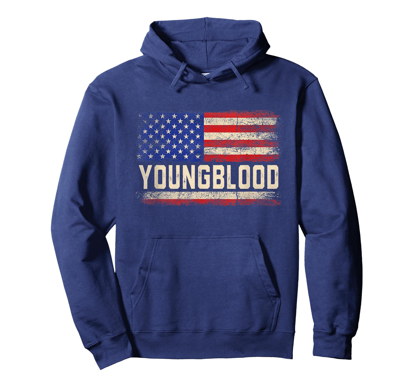 YOUNGBLOOD Last Name Shirt YOUNGBLOOD Name American Flag T-Shirt