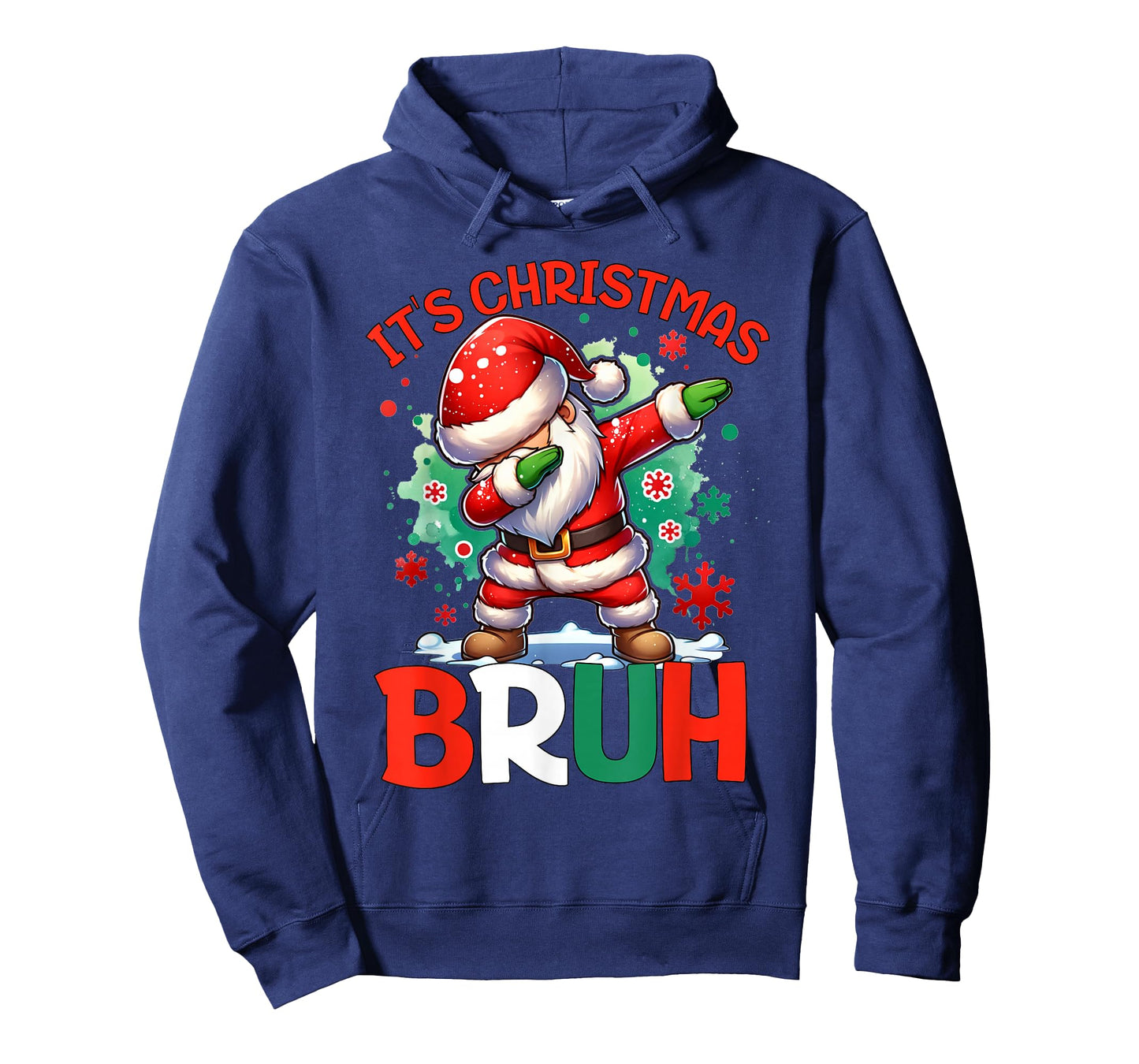 Bruh Dabbing Funny Christmas Holiday Santa Claus Xmas Boys T-Shirt