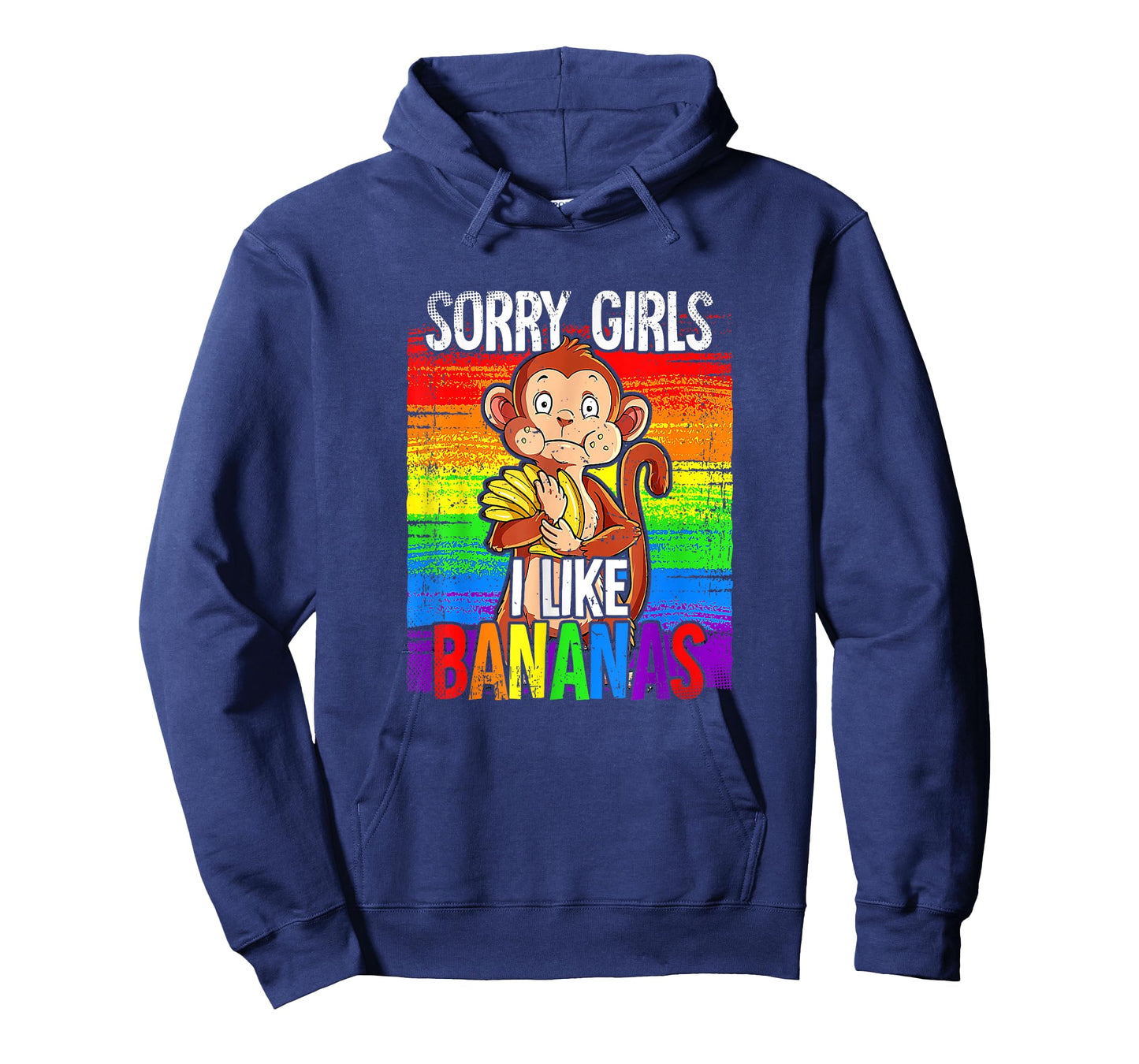 Pride Month LGBTQ Rainbow Flag Sorry Girls I Like Bananas T-Shirt