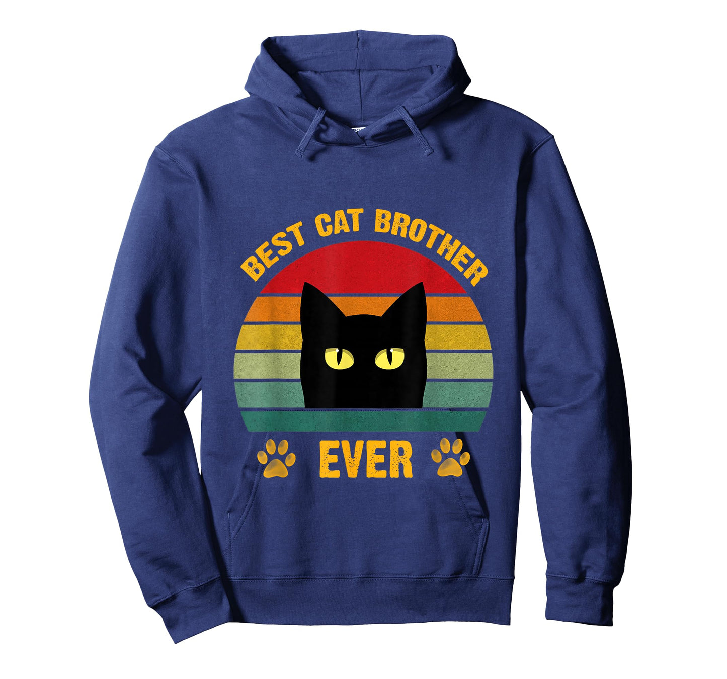 Best cat Brother Ever Funny Brother Cat Lovers Style Retro T-Shirt