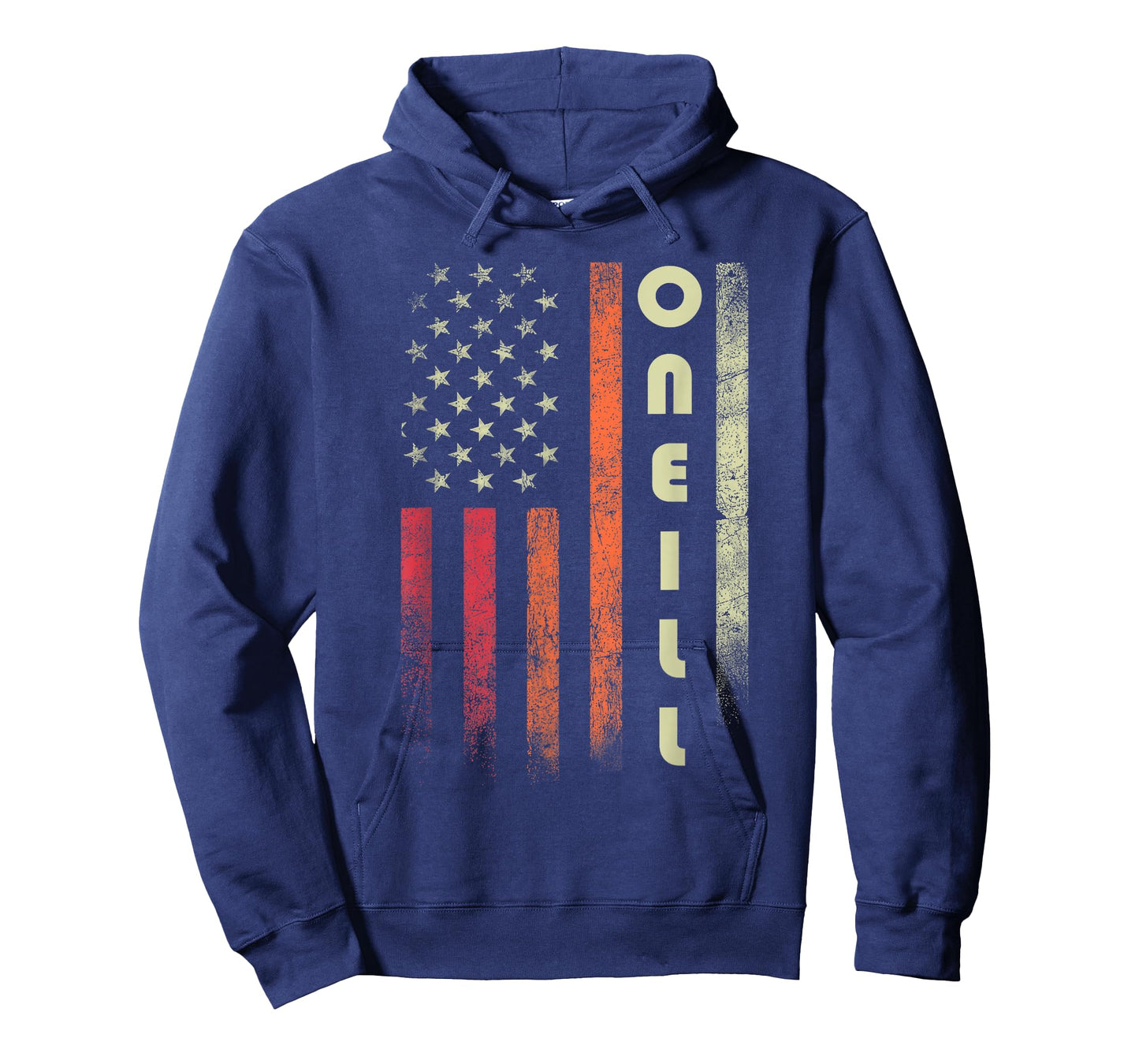 Oneill Surname Funny Retro Vintage Birthday American Flag T-Shirt