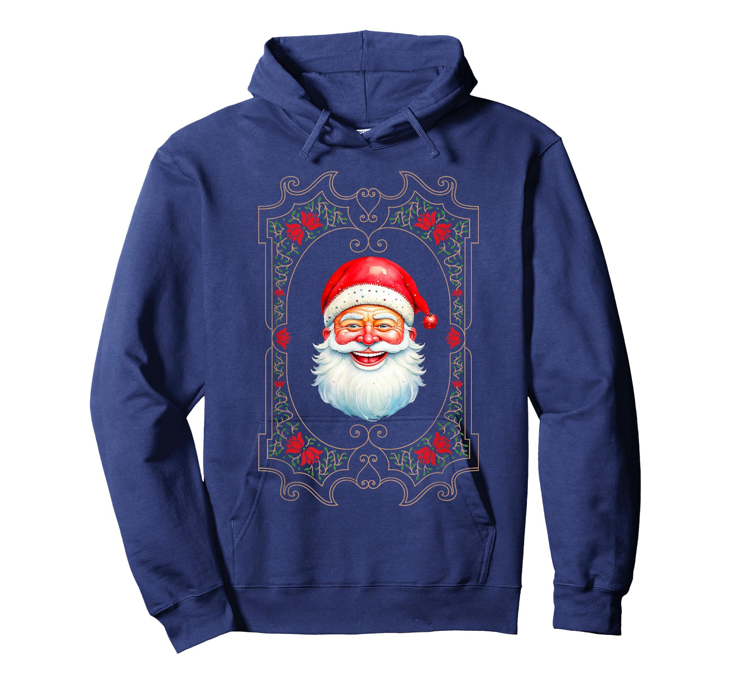 Retro Vintage Victorian Santa Smiling Jolly Old St. Nicholas T-Shirt