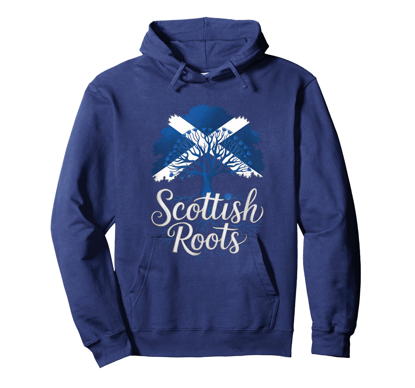 Scotland Roots - Scottish Flag Colors Family Tree Souvenir T-Shirt