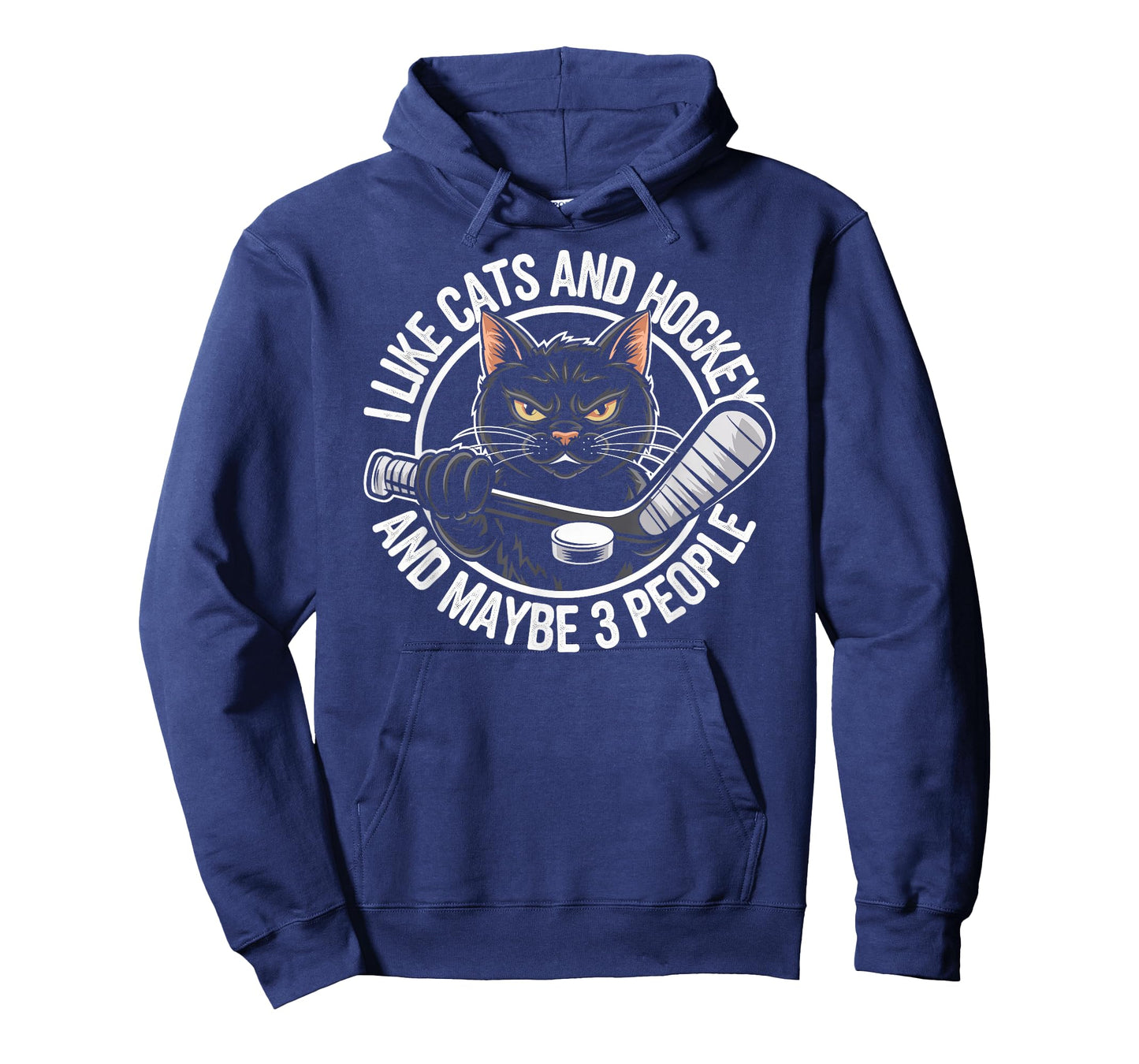 I Like Cats & Hockey and Maybe 3 People Cat Hockey Player T-Shirt