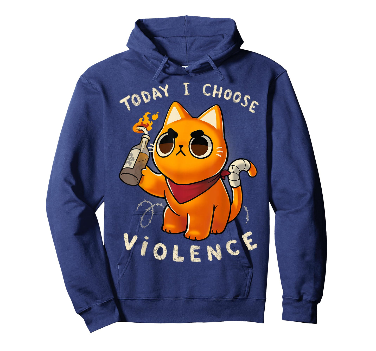 Today I choose violence - Angry Kitty Protest T-Shirt