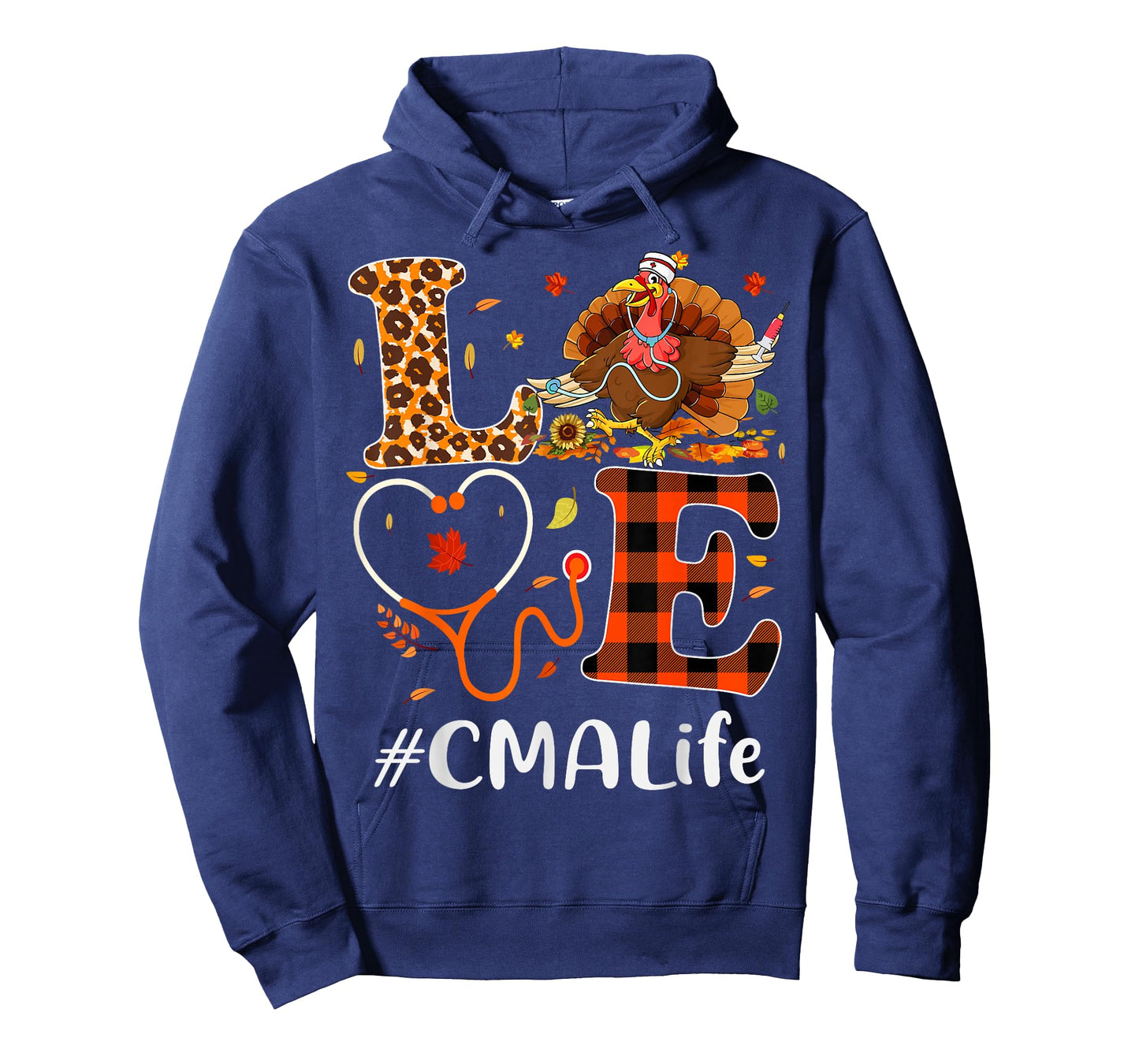 CMA Certified Medical Assistant Love Thanksgiving Leopard T-Shirt