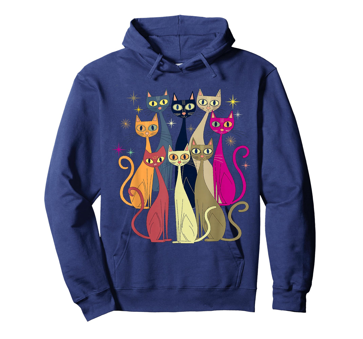 Cat Vintage Retro Mid-Century Modern Look Cats 50s 60s Style T-Shirt