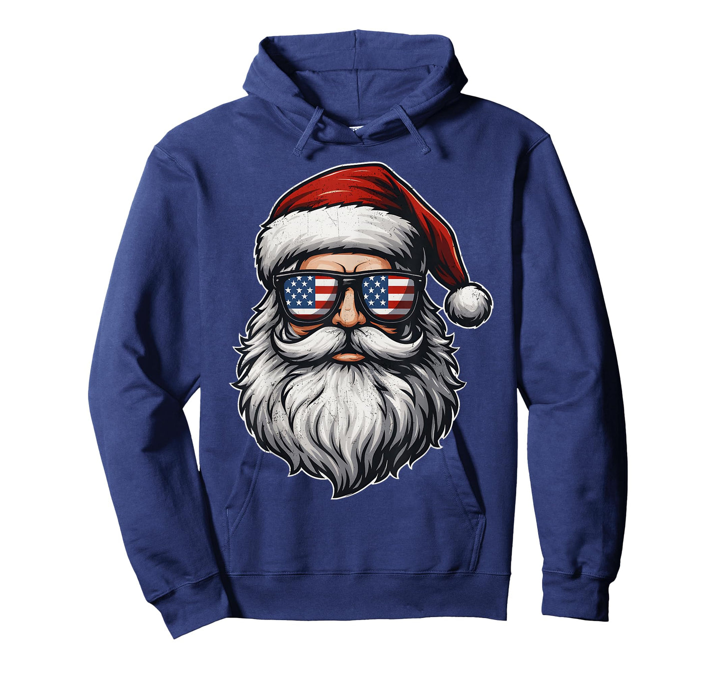 Vintage Cool Santa USA Flag Glasses Christmas Xmas Men T-Shirt