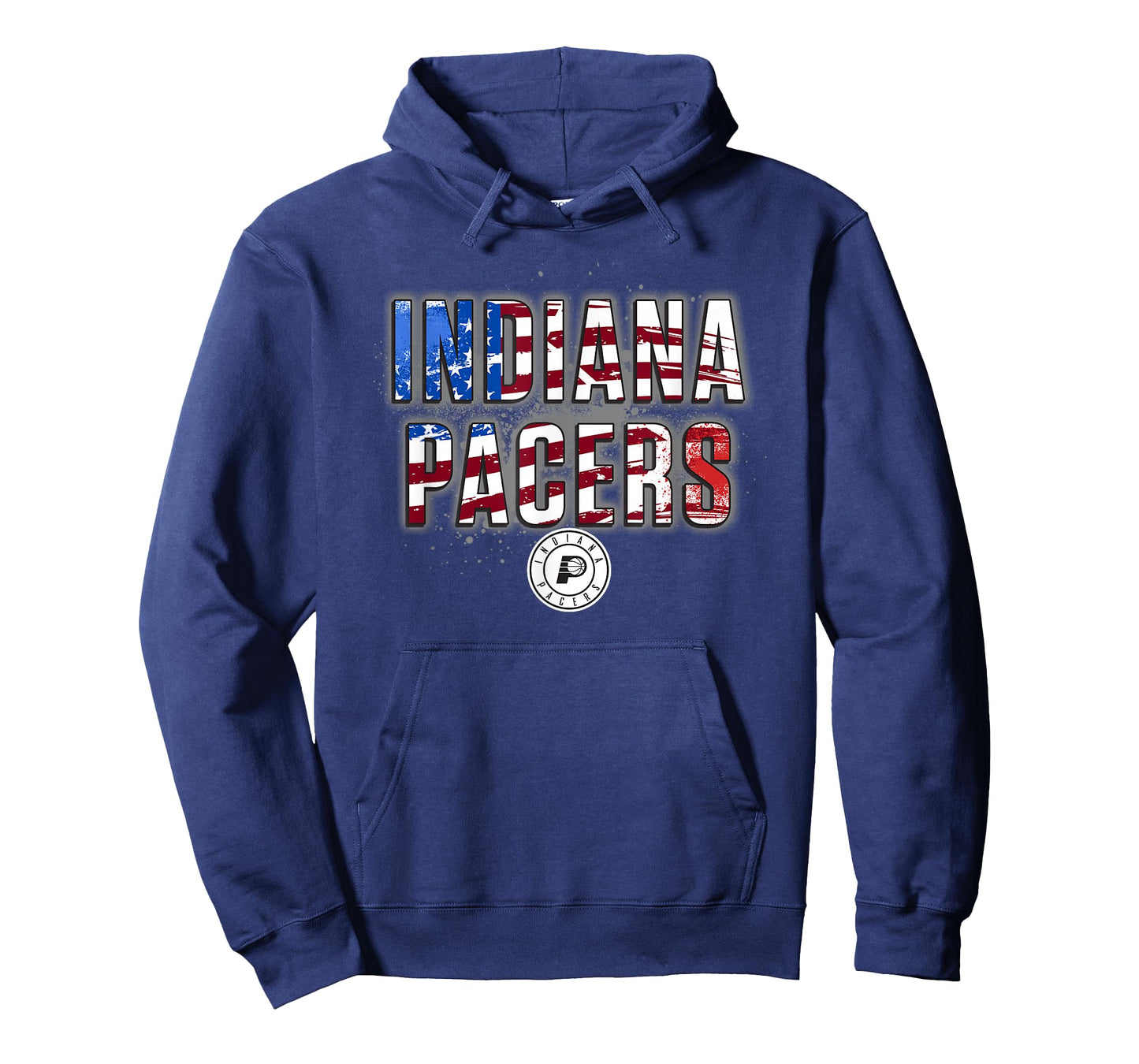 NBA Indiana Pacers American Flag Distressed Paint Spill T-Shirt