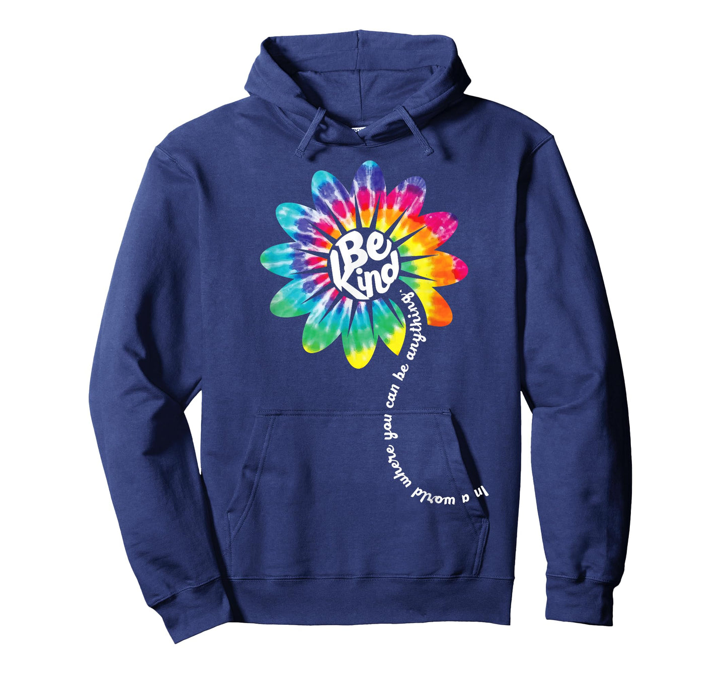 Be Kind Shirt Groovy Tie Dye Flower Power Gift Anti Bullying T-Shirt