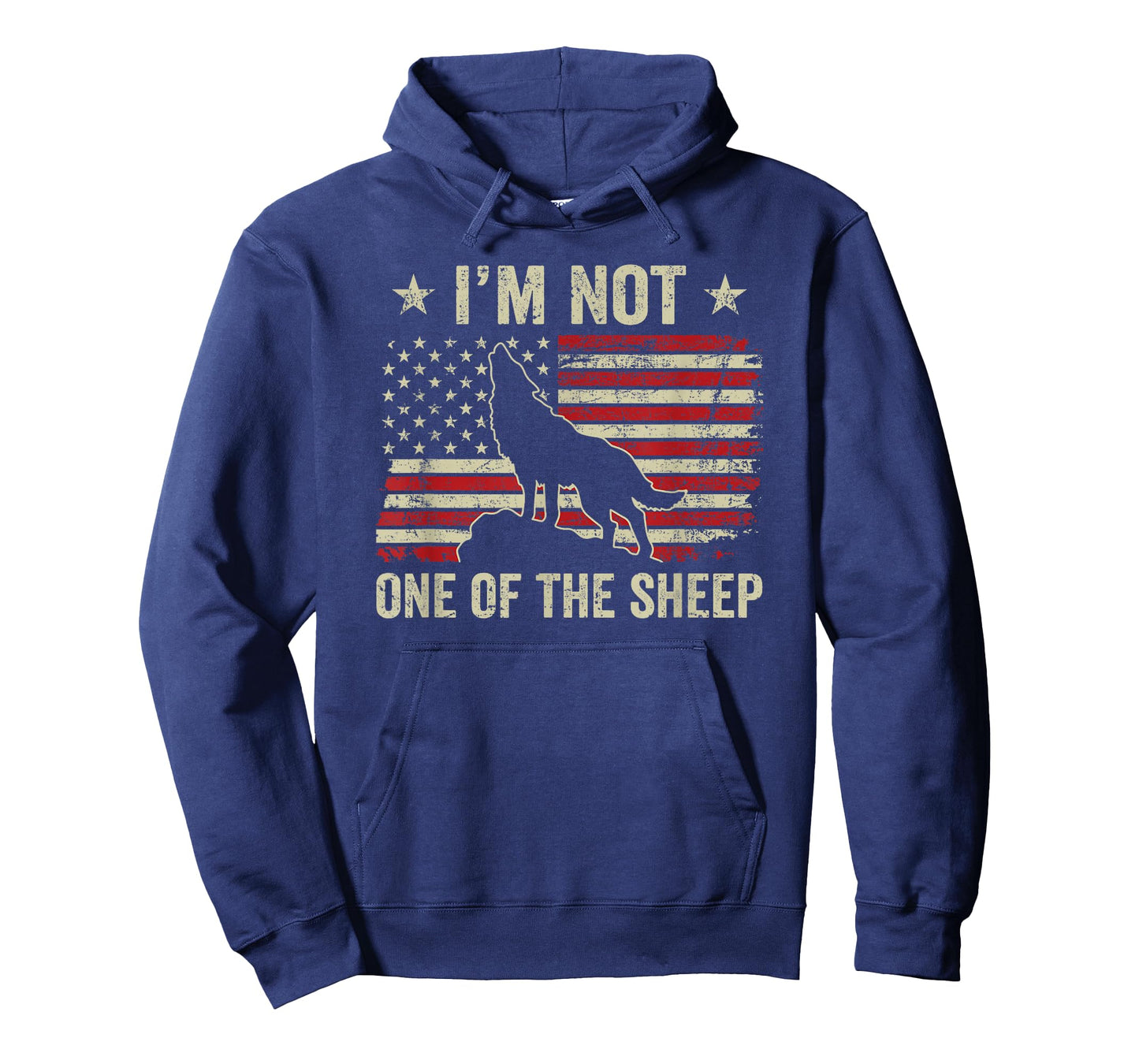 I'm Not One Of The Sheep - Patriotic Wolves Not Sheep Wolf T-Shirt