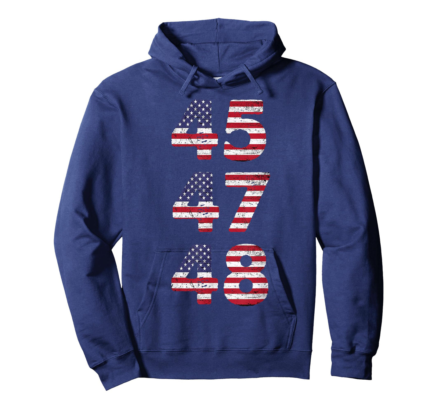 45 47 48 President US Flag Patriotic USA Flag Funny T-Shirt